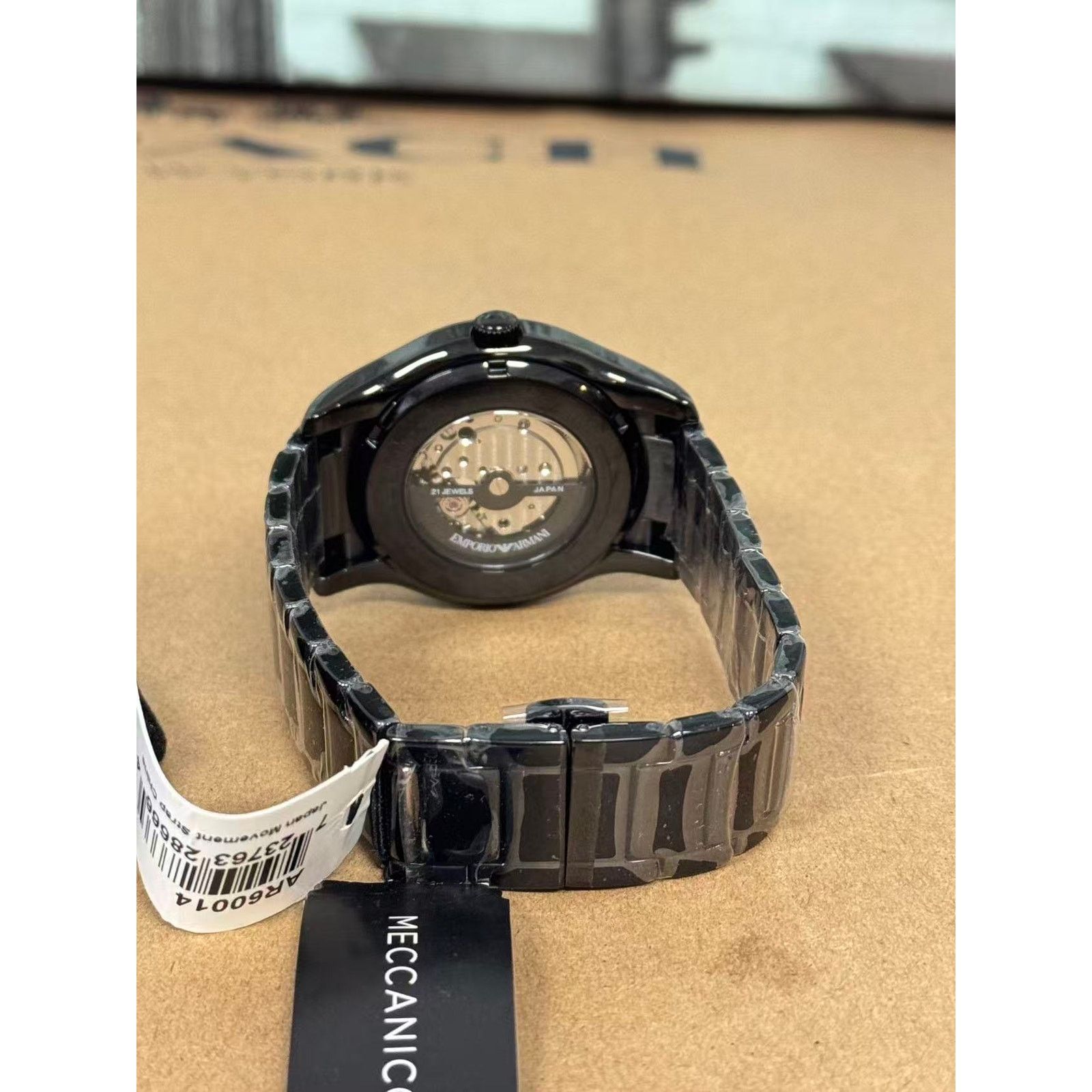 Emporio Armani Emporio Armani Valente AR60014 Meccanico Automatic Watch Blk Size ONE SIZE - 5 Thumbnail