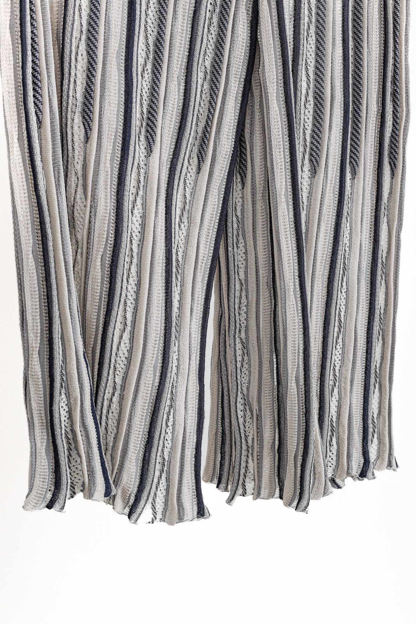 Giorgio Armani Giorgio Armani Silk Cashmere Multipattern Stripe Knit Pant Size 32" / US 10 / IT 46 - 6 Thumbnail