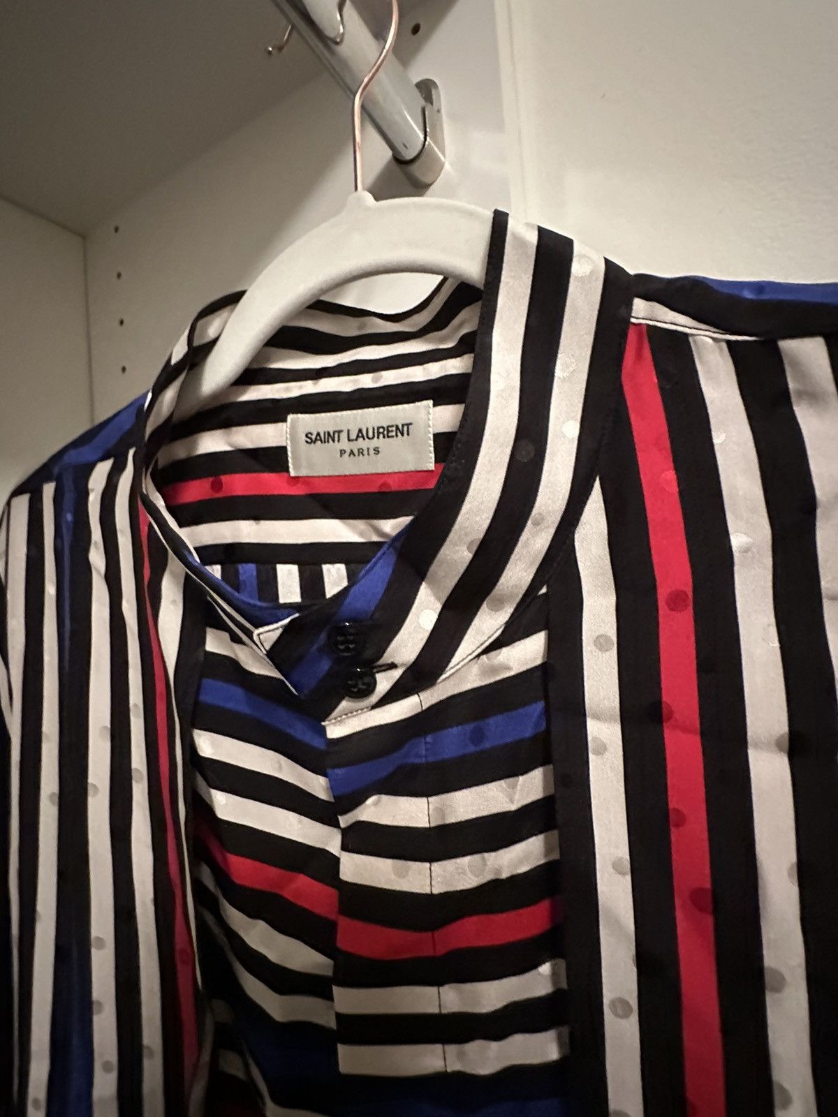 Saint Laurent Paris Saint Laurent Multicolor Silk Shirt A/W 21 Size US L / EU 52-54 / 3 - 3 Thumbnail