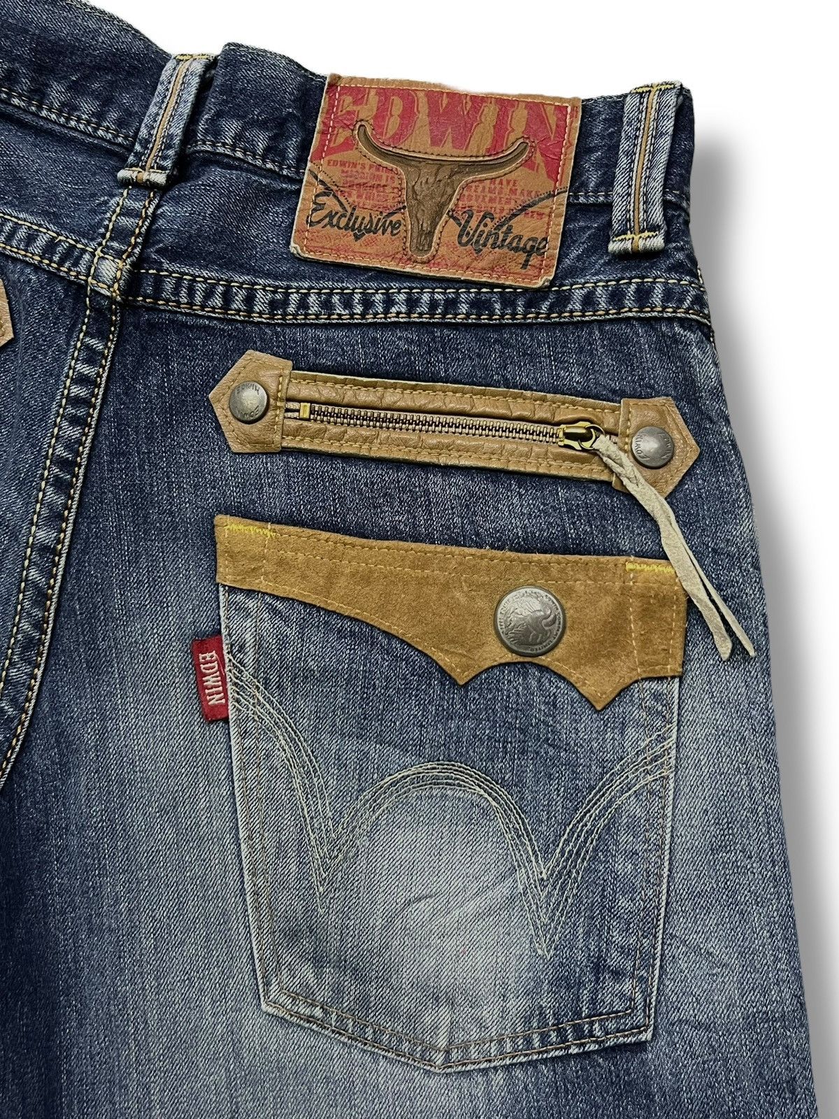 Edwin Vintage Edwin 483 XVS Exclusive Japan - Distressed Denim Size US 32 / EU 48 - 7 Thumbnail