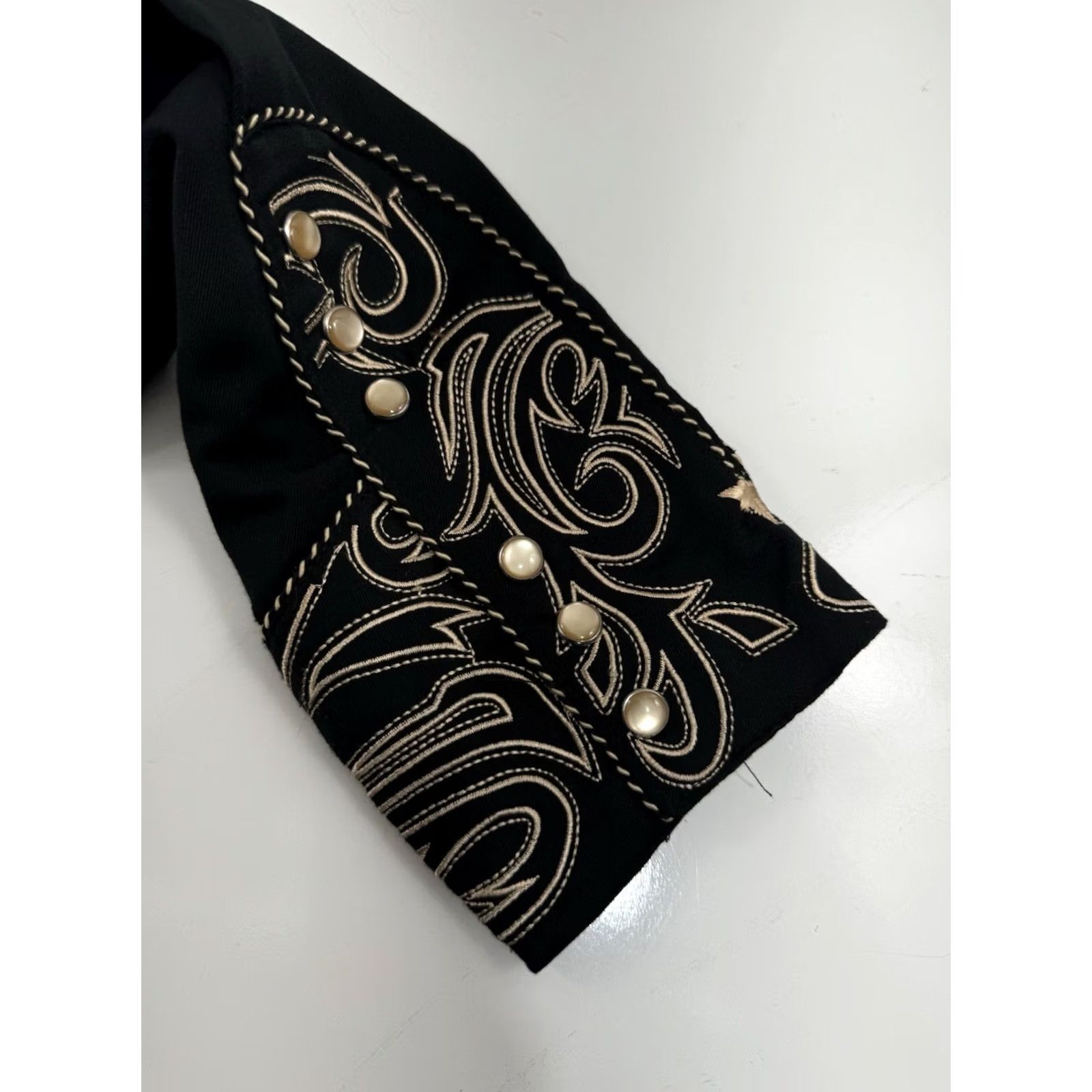 Scully Scully Western Embroidered Long Sleeve Snap Shirt Mens L Black Rockabilly Button-Up Title: EXCELLENT Size US L / EU 52-54 / 3 - 4 Thumbnail