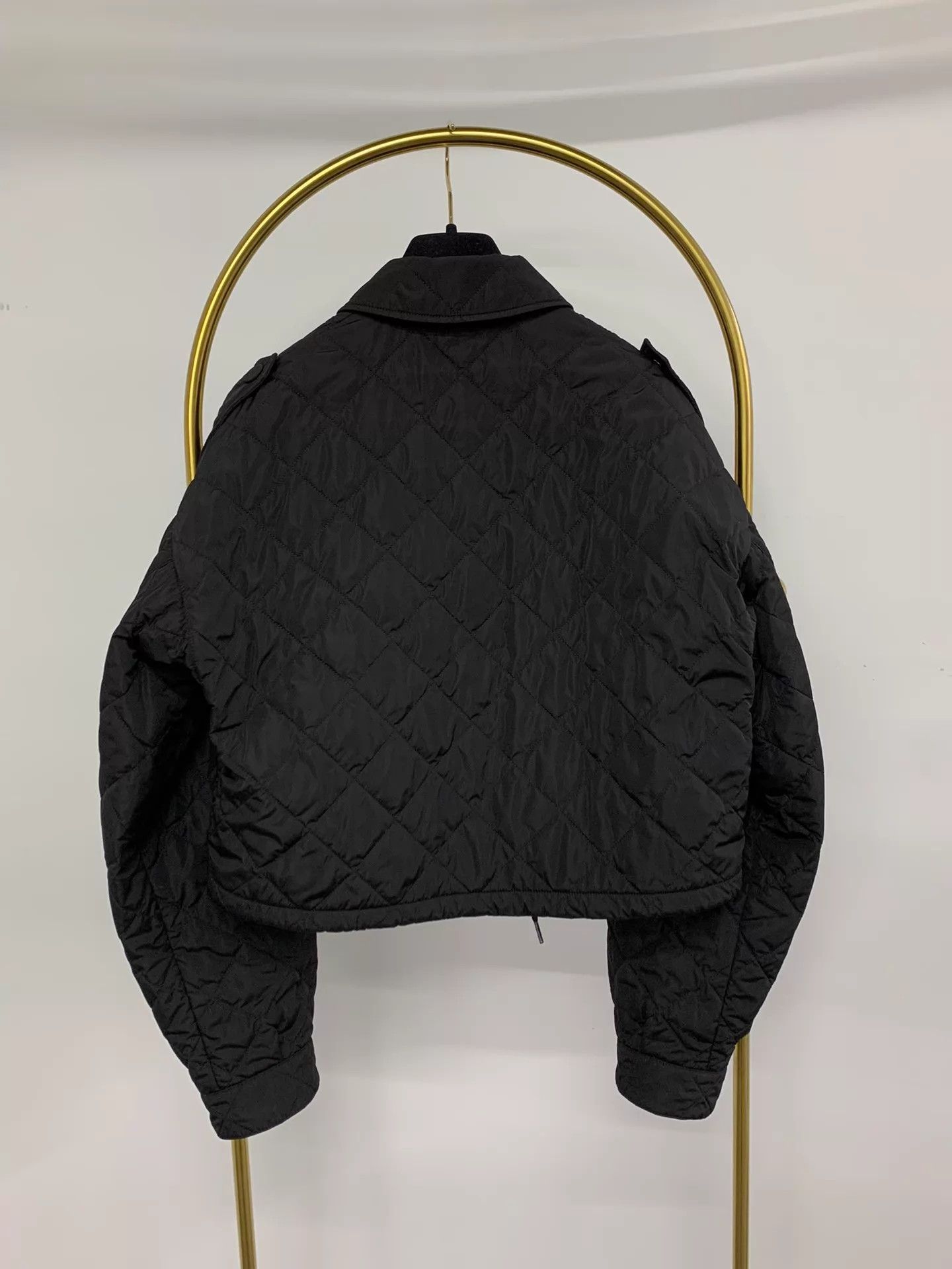 Prada Prada Black Triangle Logo Quilted Jacket 38 New Size XS / US 0-2 / IT 36-38 - 3 Thumbnail