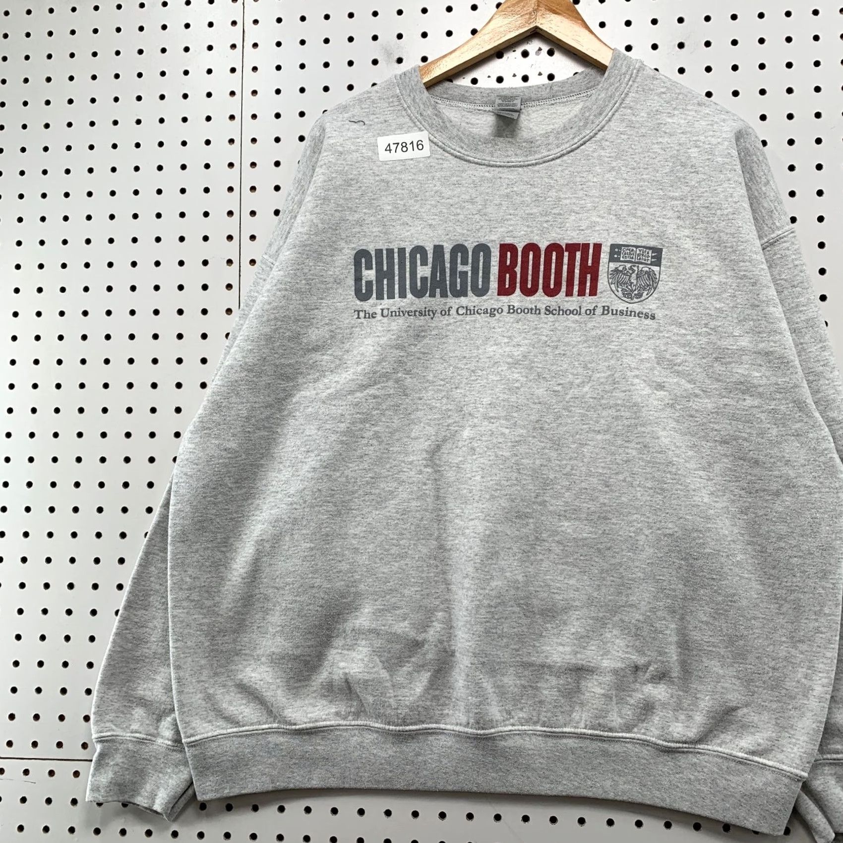 Gildan Gildan Chicago Booth University Sweatshirt Mens XL Gray Fleece Crewneck Size US XL / EU 56 / 4 - 4 Thumbnail