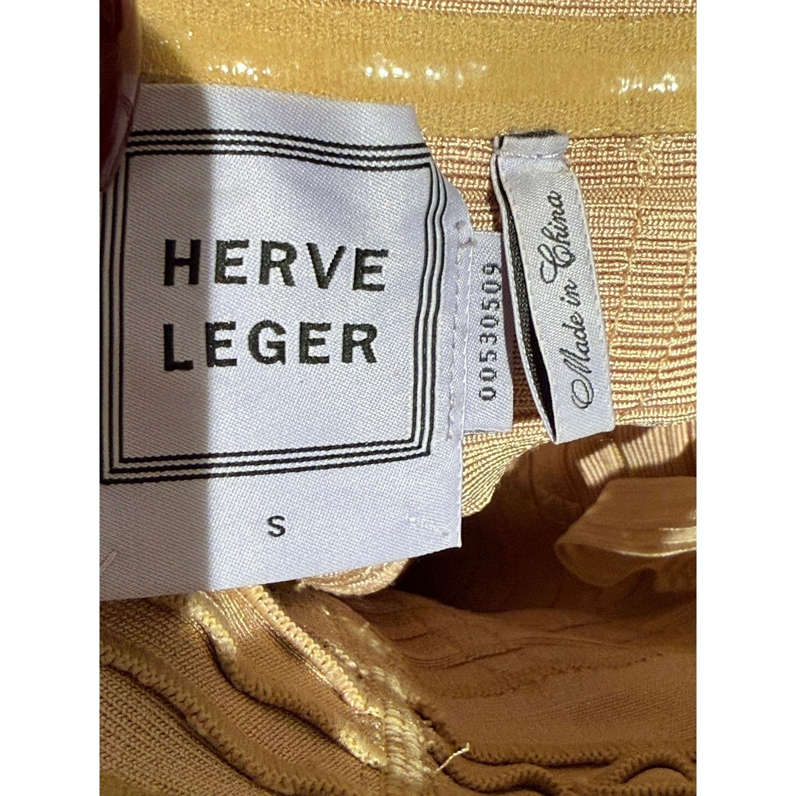 Herve Leger Hervé Léger Strapless Bandage Dress – Nude Blush | Size S Size S / US 4 / IT 40 - 4 Thumbnail