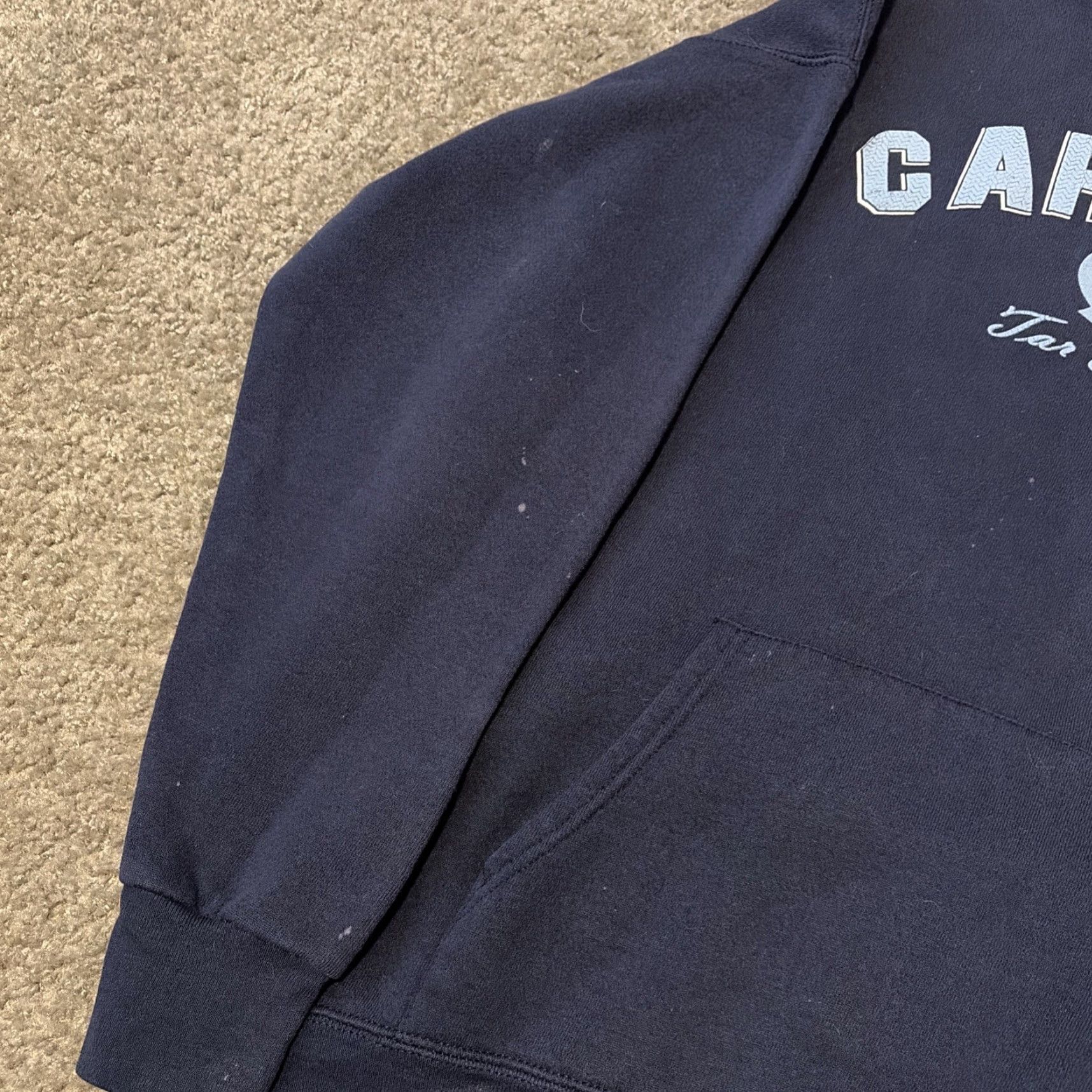 Vintage VINTAGE 90s University Of North Carolina Tar Heels CSA Hoodie XL Men Blue Pullover Size US XL / EU 56 / 4 - 5 Thumbnail