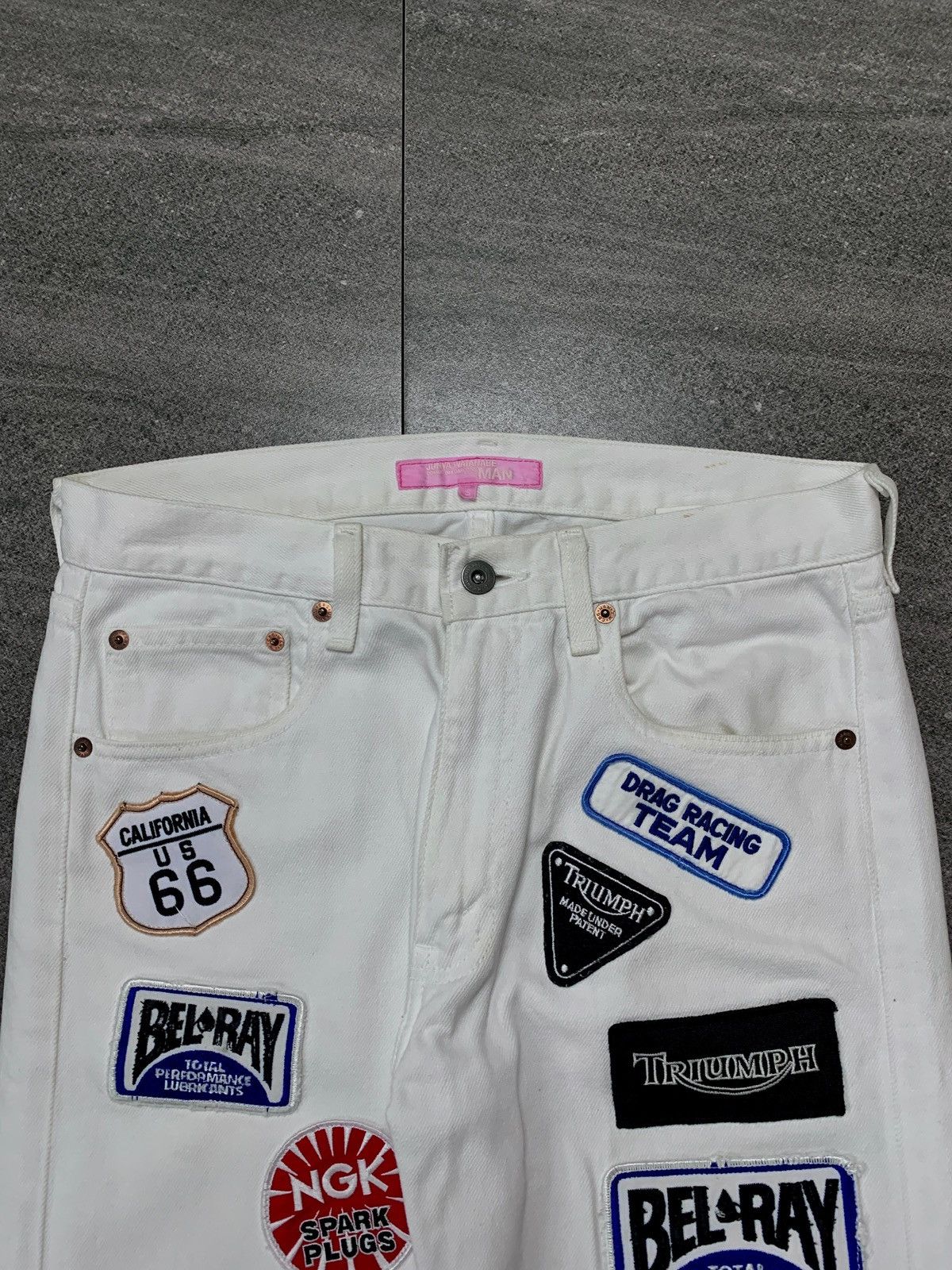 Junya Watanabe FREE TAX! 2002 Biker Patched Denim Jeans - 32” Size US 32 / EU 48 - 3 Thumbnail