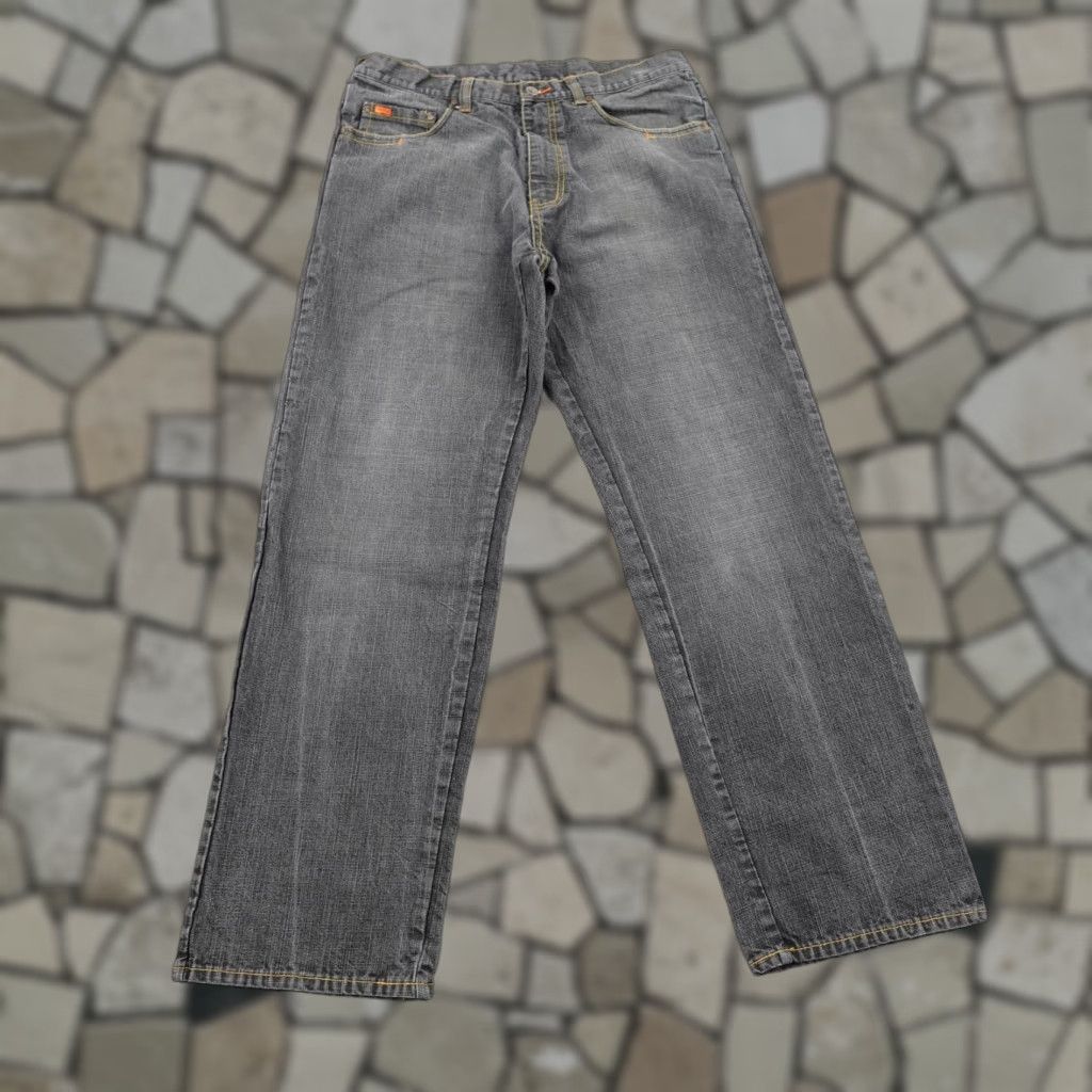 Denime VINTAGE Karl Kani Jeans Men Gray Denim Baggy 36 Adult Regular 36x34 Faded Embroidered Hip Hop Y2K Mens Size US 36 / EU 52 - 1 Thumbnail
