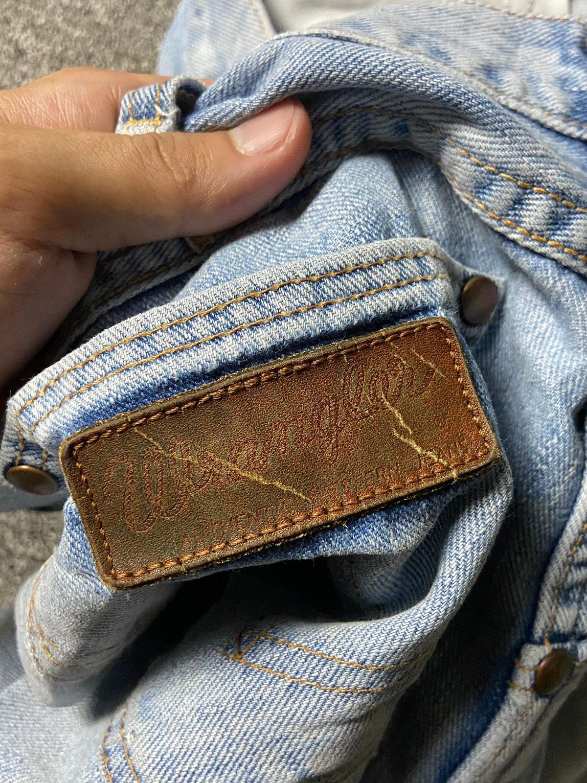 Wrangler Vintage Wrangler Sanforized Denim Jeans (141) Size US 33 - 2 Thumbnail