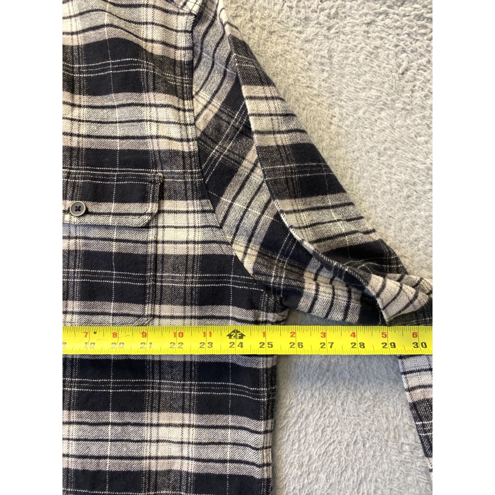 Vintage JACHS Men's Premium Shirt 2XL Cotton Jacket Plaid Pocket Gray Black /145-18 Size US XXL / EU 58 / 5 - 6 Thumbnail