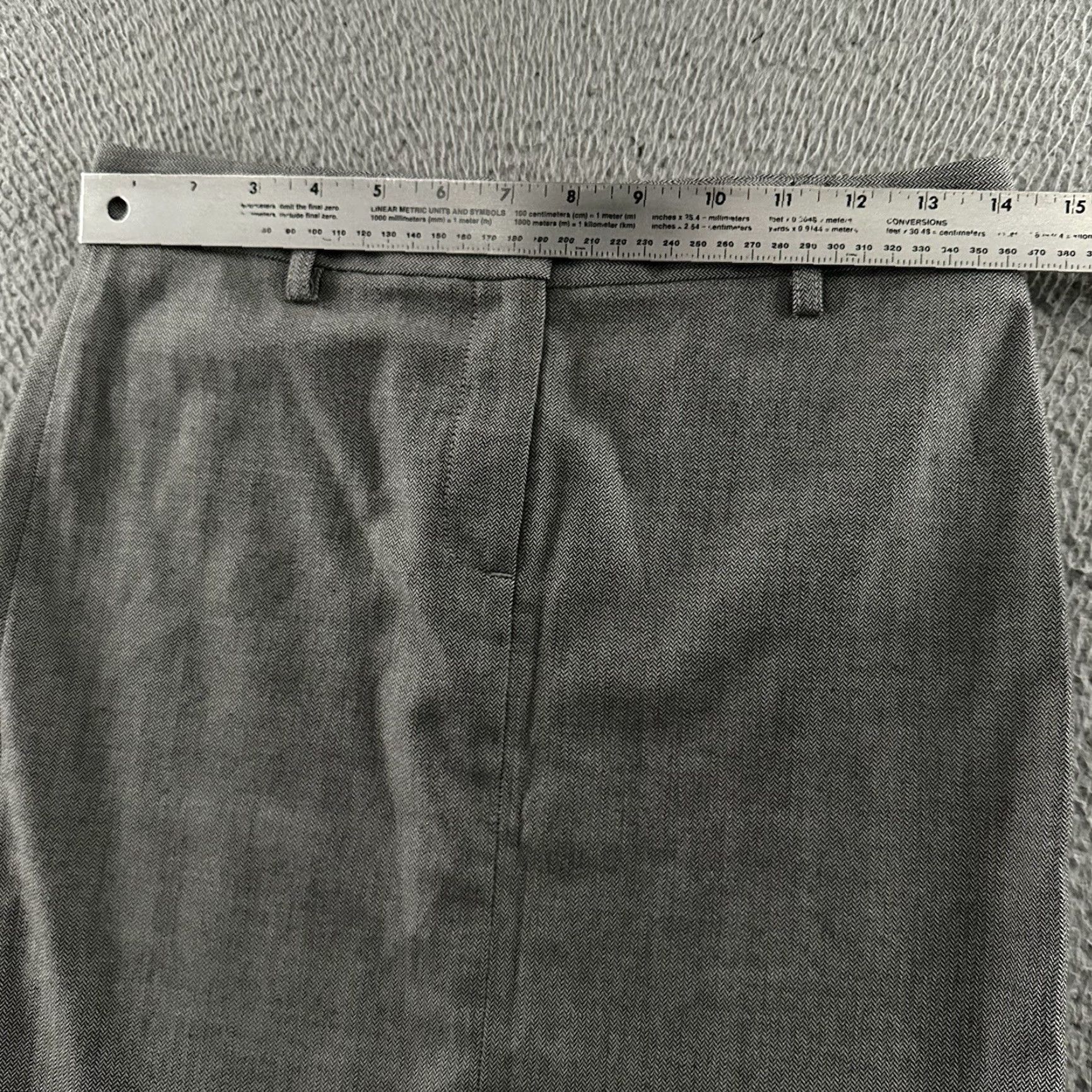 Theory Theory Skirt Women Gray 0 Wool Blend Knee Length Pencil Straight USA Made Size 25" / US 0 / IT 36 - 4 Thumbnail