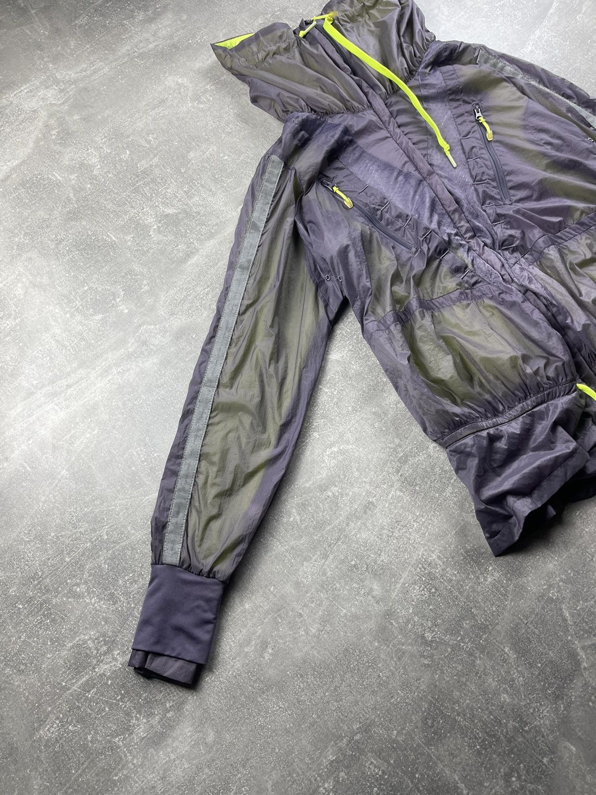Adidas Adidas by Stella McCartney Sheer Nylon Windbreaker Jacket Size XS / US 0-2 / IT 36-38 - 4 Thumbnail