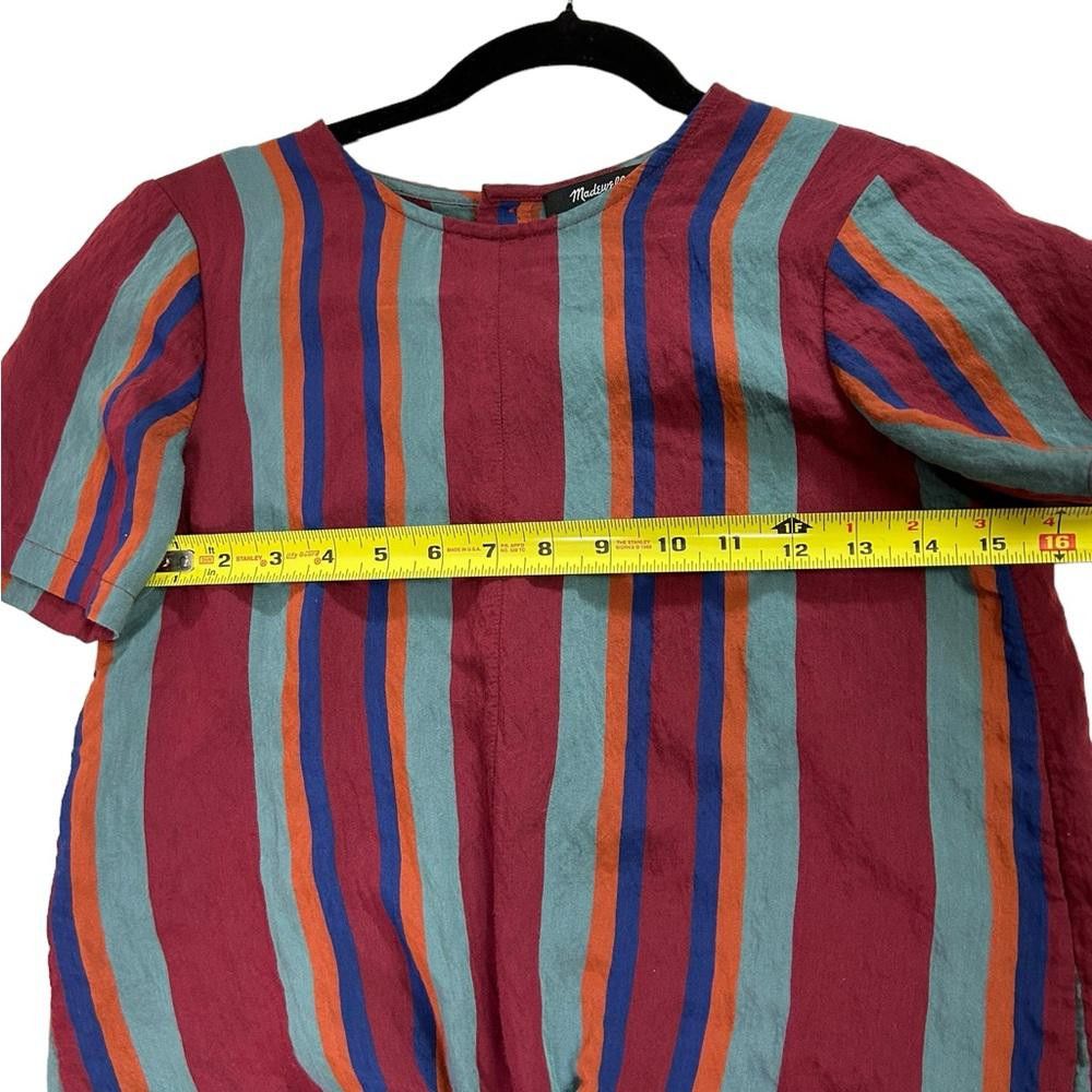 Madewell Madewell l Button-Back Tie Tee in Rosalinda Stripe XXS Size XXS / US 00 / IT 34 - 5 Thumbnail