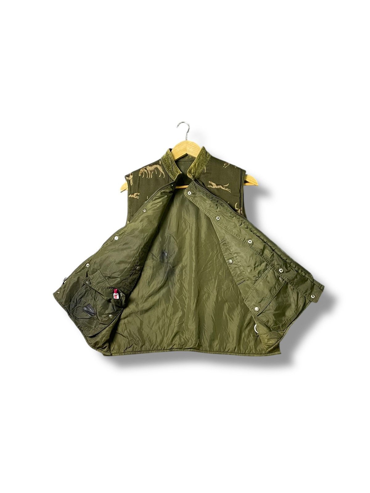 Ralph Lauren × Vintage Vintage x Ralph Lauren Two Sided Vest Dog Pattern (31) Size US S / EU 44-46 / 1 - 4 Thumbnail