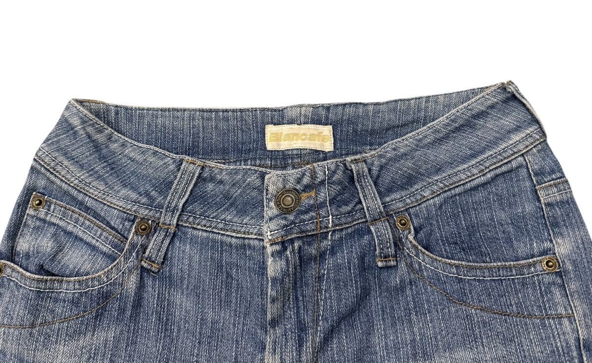If Six Was Nine Vintage Blancafe Bootcut Distressed Denim Pants Size 28" / US 6 / IT 42 - 8 Thumbnail