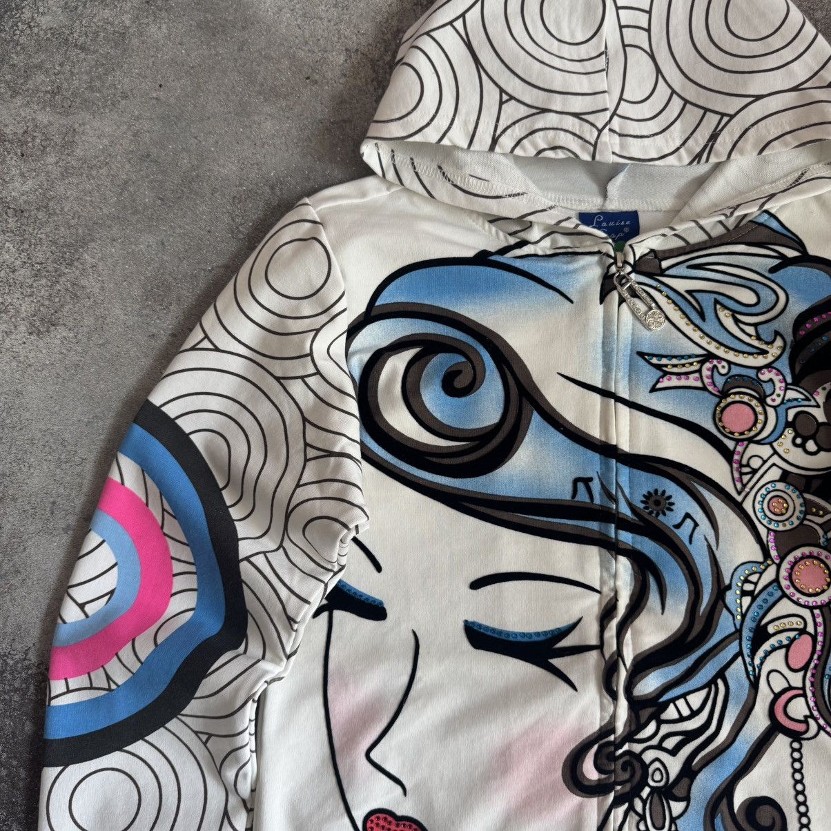 Hysteric Glamour 2000’s Aesthetic Vintage Y2K Glamour Zip Hoodie Size S / US 4 / IT 40 - 3 Thumbnail