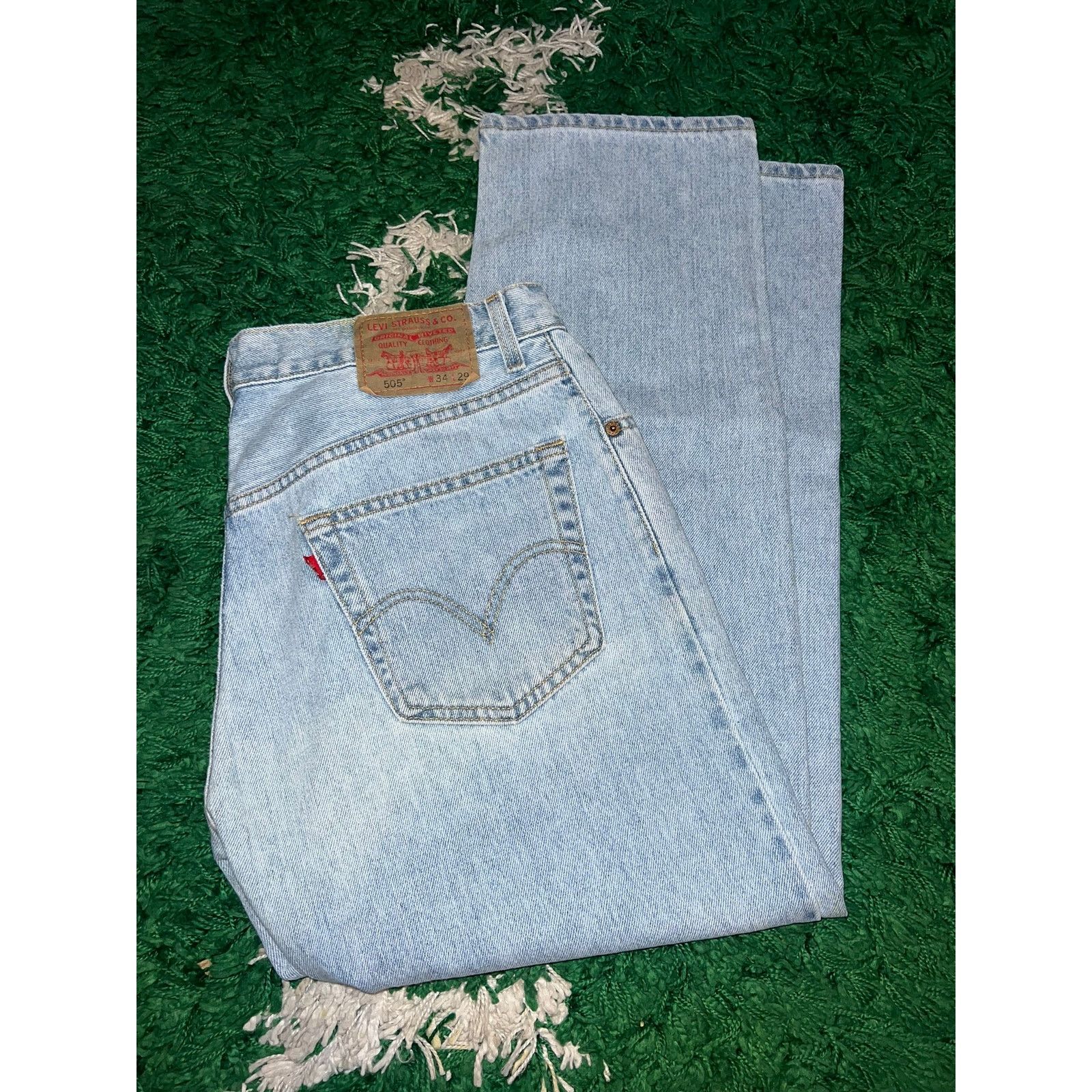 Levi's Y2K Levi's Levi Strauss 505 Blue Denim Jeans Bottoms 34x29 Size US 34 / EU 50 - 1 Thumbnail