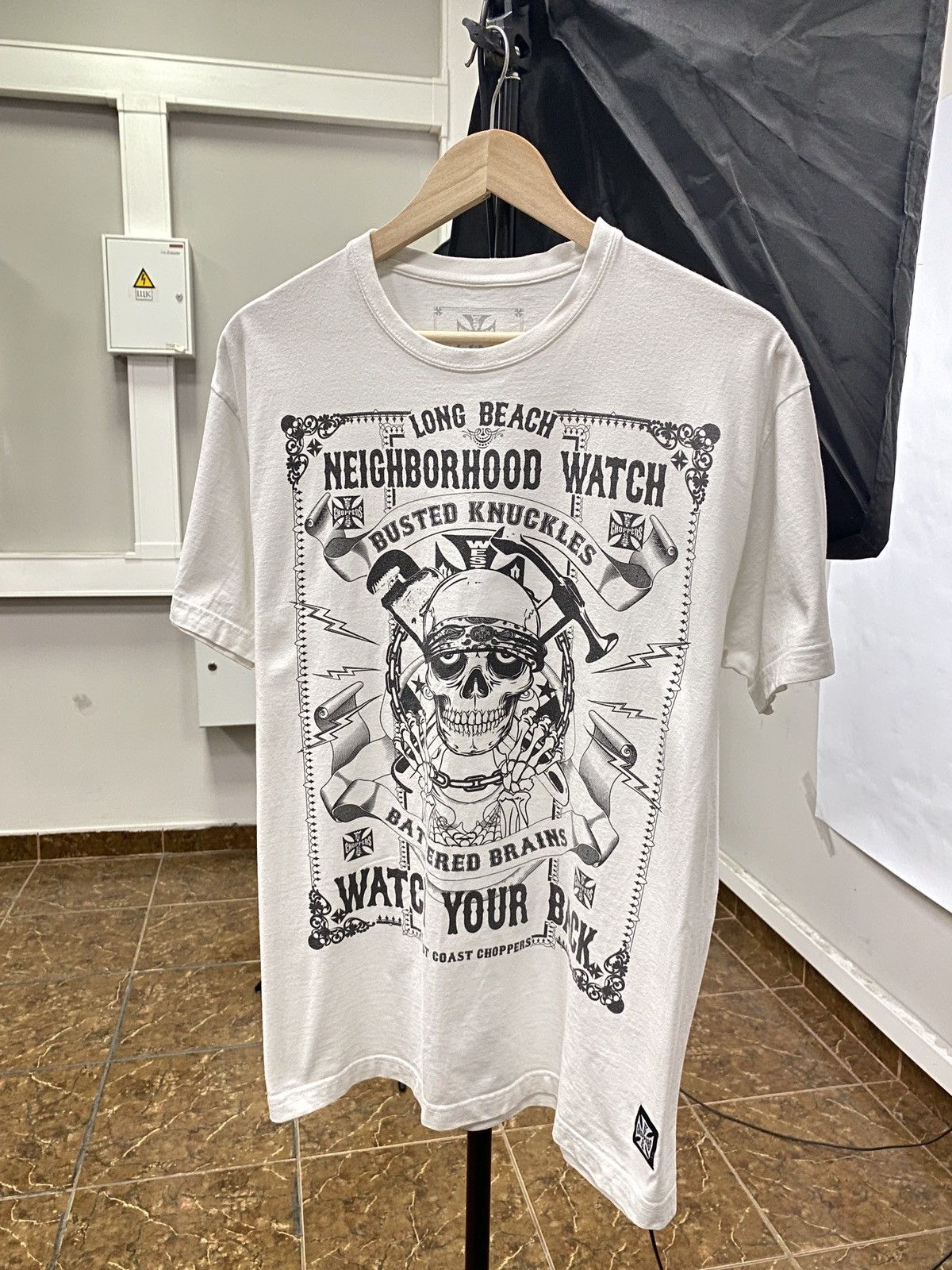West Coast Choppers 🇺🇸 Vintage Y2K West Coast Choppers Neighborhood Skull T-Shirt Size US XL / EU 56 / 4 - 1 Thumbnail