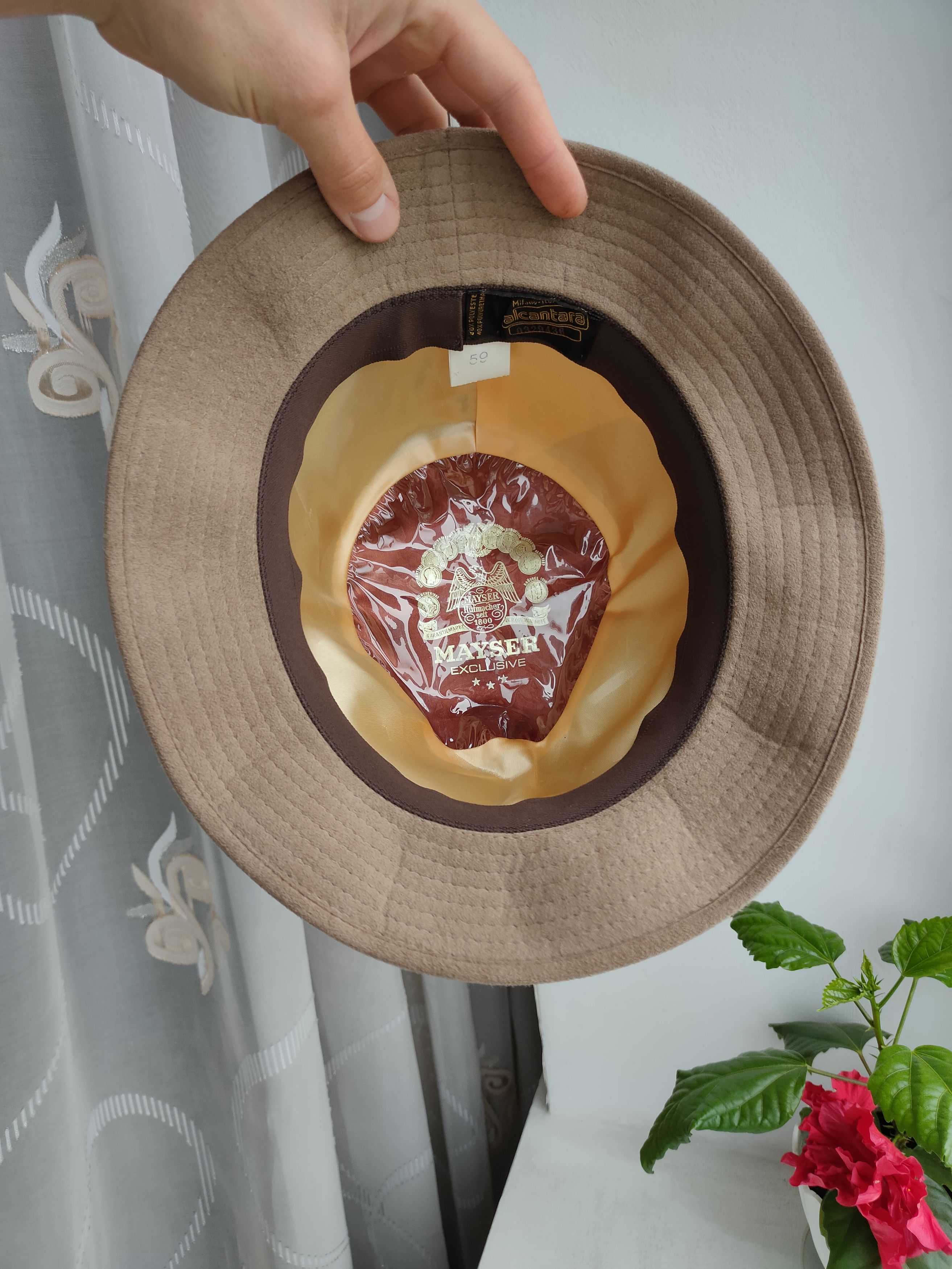 Other Mayser Exclusive Alcantara Milano Italy Fedora Bucket Hat Size ONE SIZE - 4 Thumbnail