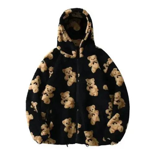 Other Bears Teddy Black Hoodie Sweatshirt Pullover Jersey Jumper Size US XL / EU 56 / 4 - 7 Thumbnail