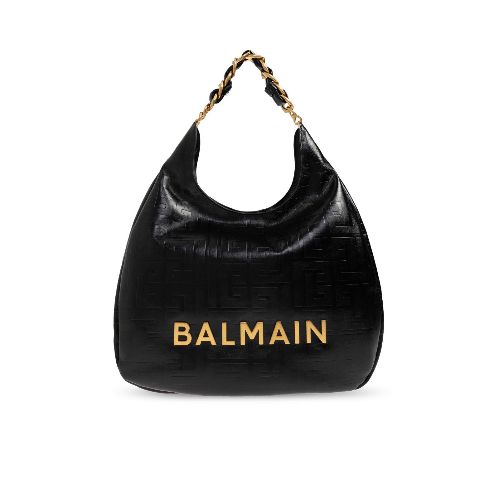Balmain BALMAIN 1945 Soft Black Leather Shoulder Bag New & Authentic Size ONE SIZE - 1 Thumbnail