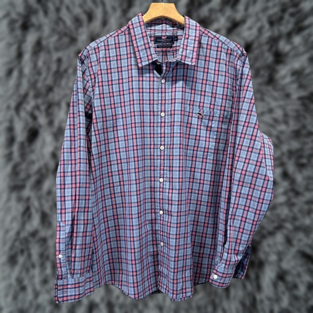 Vineyard Vines Men’s Vineyard Vines Button Down Shirt Size XXL 2XL Slim Fit Tucker Shirt Plaid Size US XXL / EU 58 / 5 - 1 Thumbnail