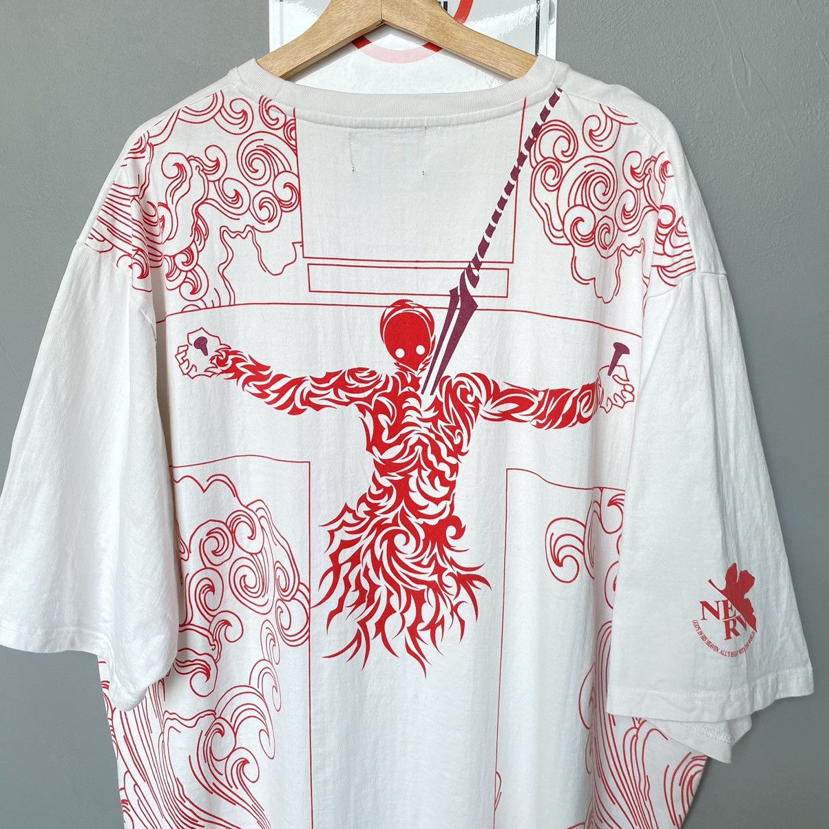 Anime NERV Lilith Evangelion Oversized ERD GRUNGE THRASHED TEE Size US XXL / EU 58 / 5 - 2 Thumbnail