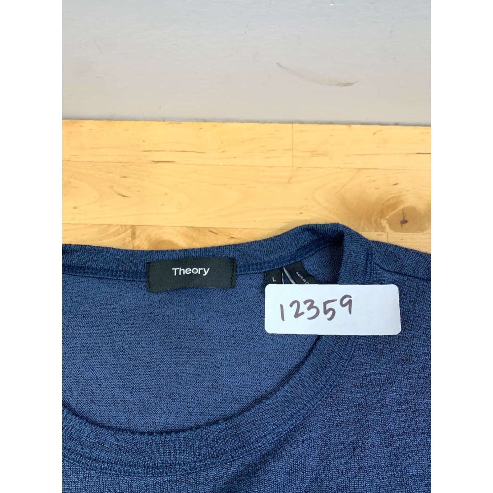 Theory Theory Gaskell Long Sleeve Shirt Mens L Blue Regular Cotton 12359 Size US L / EU 52-54 / 3 - 2 Thumbnail