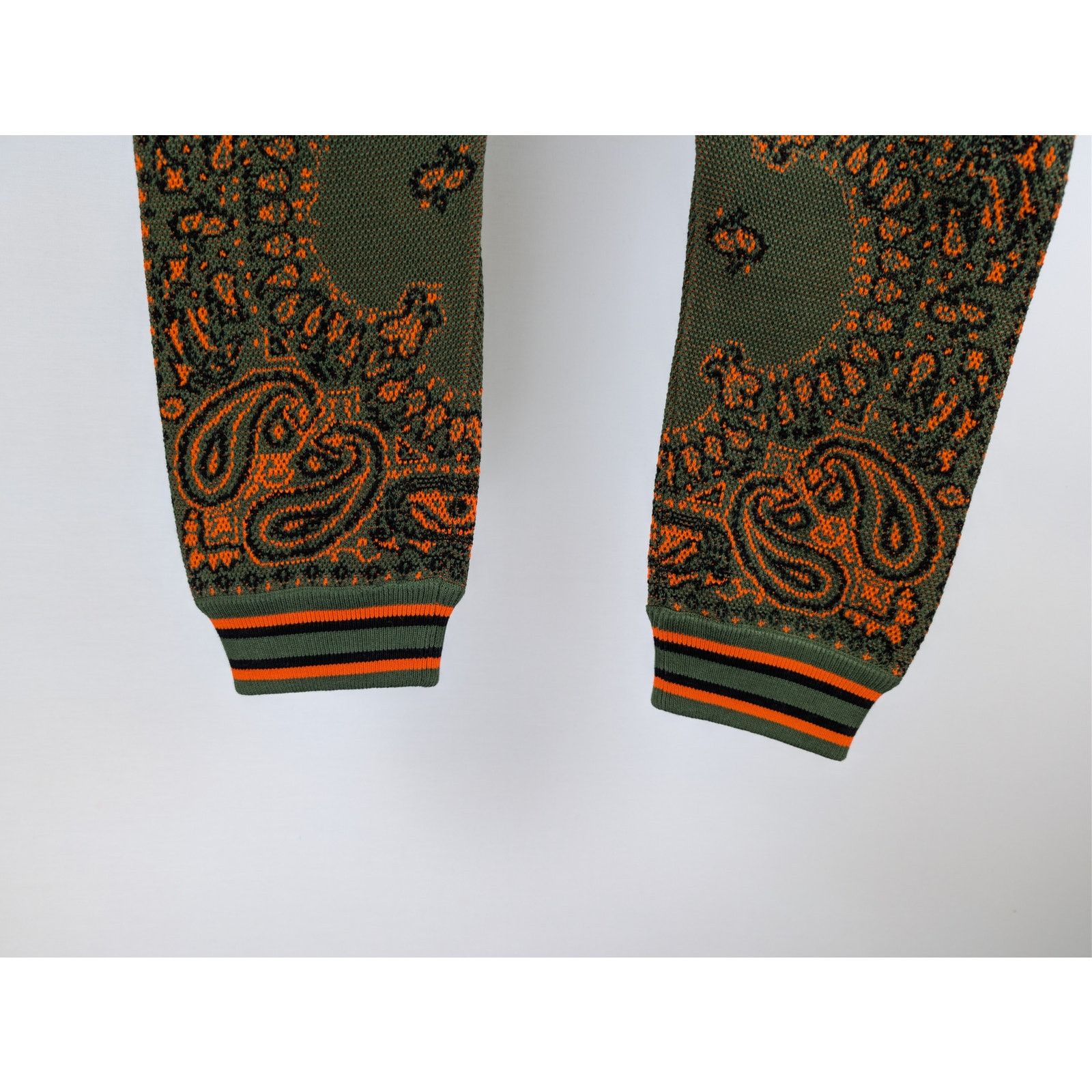 Amiri o1rshd1 Q:2 / Bandana B-Ball Sweatpants in Green/Orange Size US 32 / EU 48 - 4 Thumbnail