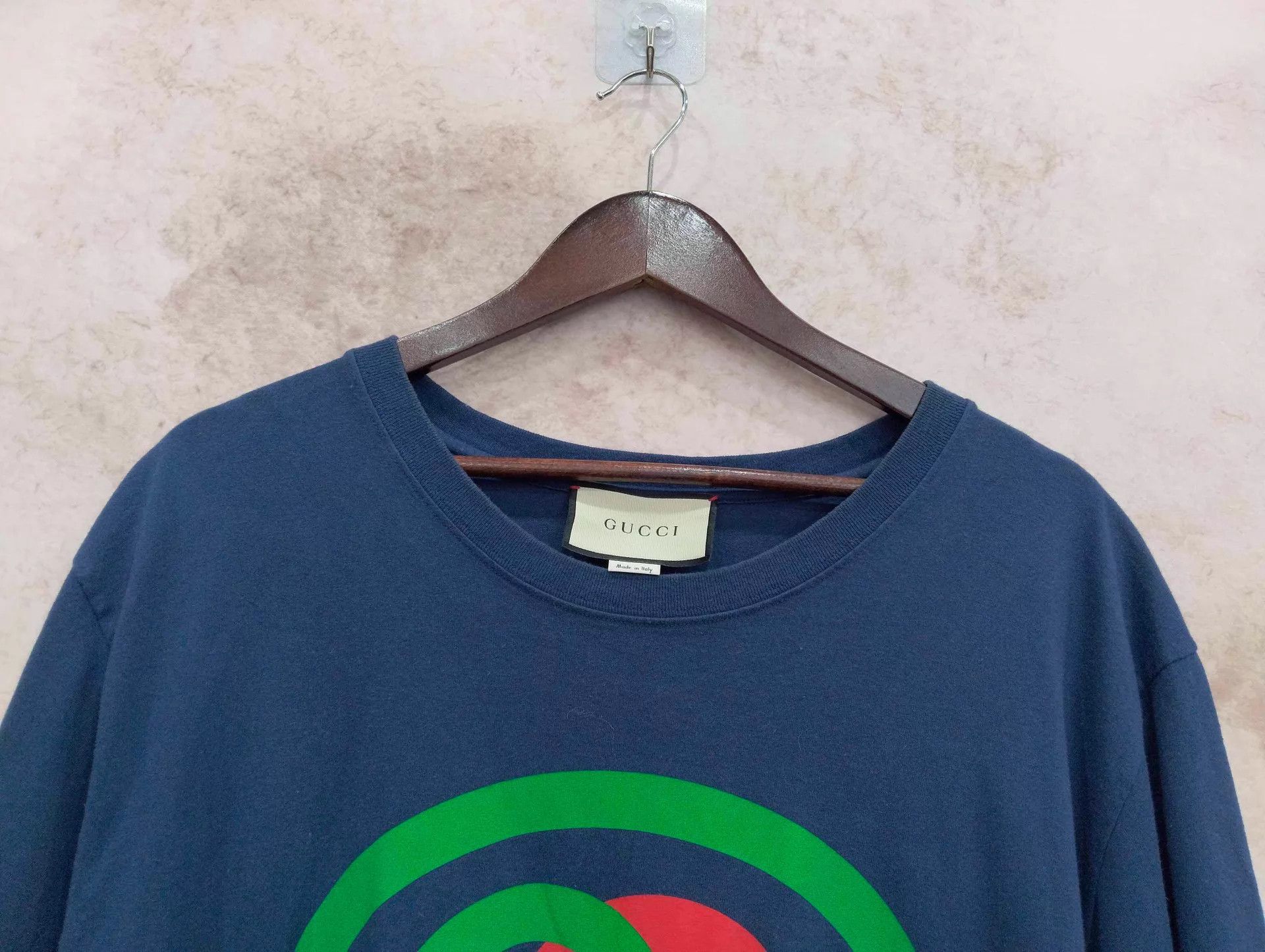 Gucci Gucci Red & Green Double Ring Logo Short Sleeve Tee M Size US M / EU 48-50 / 2 - 3 Thumbnail