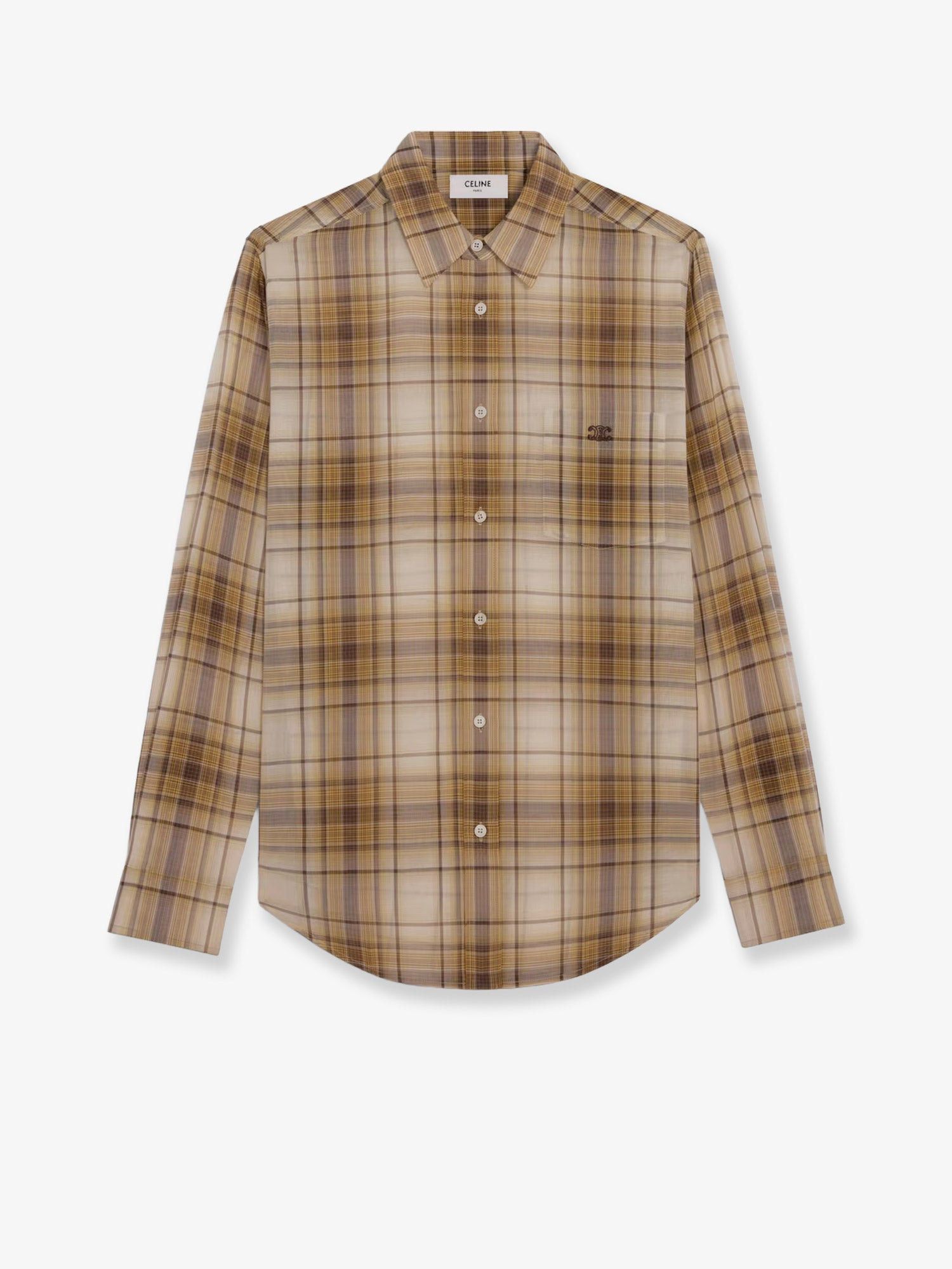 Celine Checked cotton shirt 40 - USA Tariffs Included Size US M / EU 48-50 / 2 - 1 Thumbnail