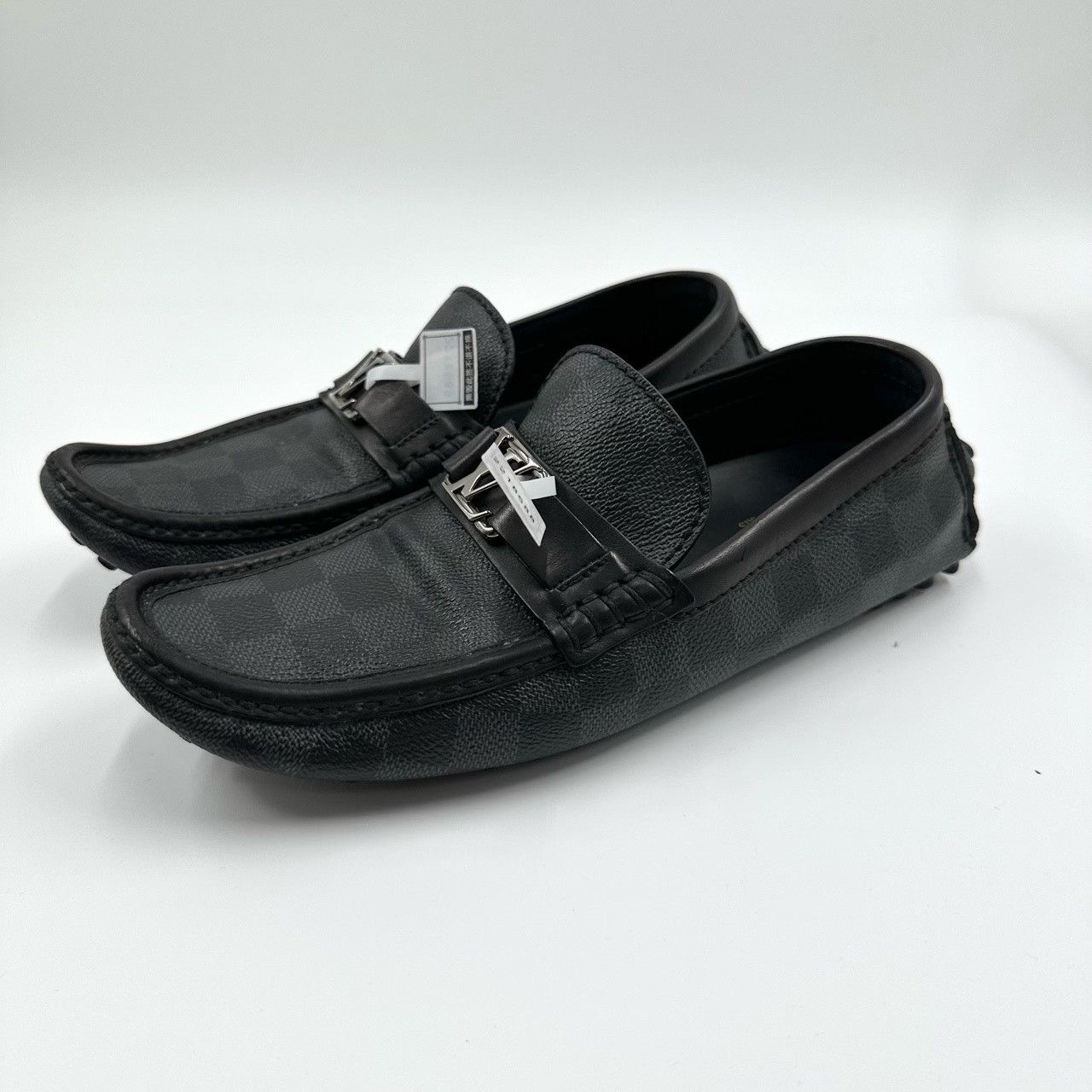 Louis Vuitton Louis Vuitton Black Gray Check Loafers Size US 6.5 / EU 39-40 - 1 Thumbnail
