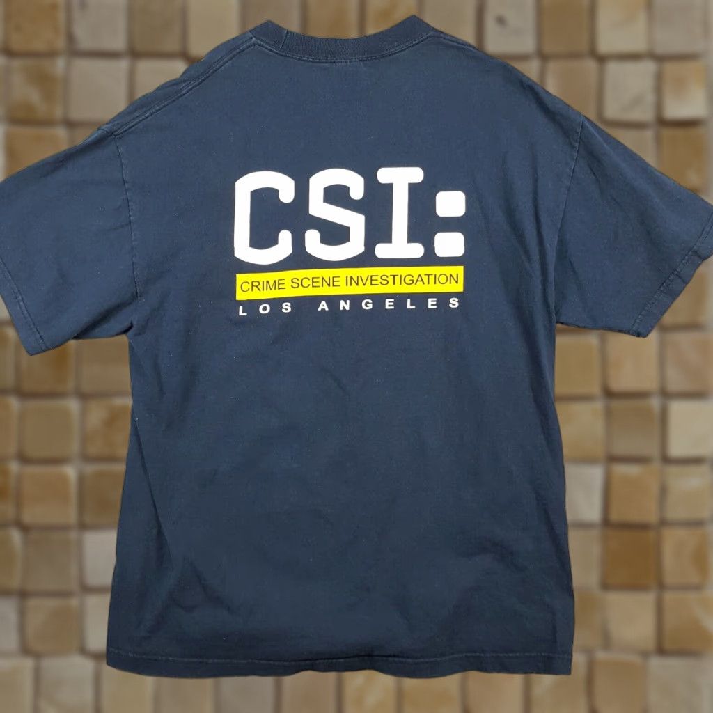 Vintage Vintage CSI Los Angeles TV Show T-Shirt Men XL Police Crime Y2K 90s 00s Cotton Size US XL / EU 56 / 4 - 1 Thumbnail