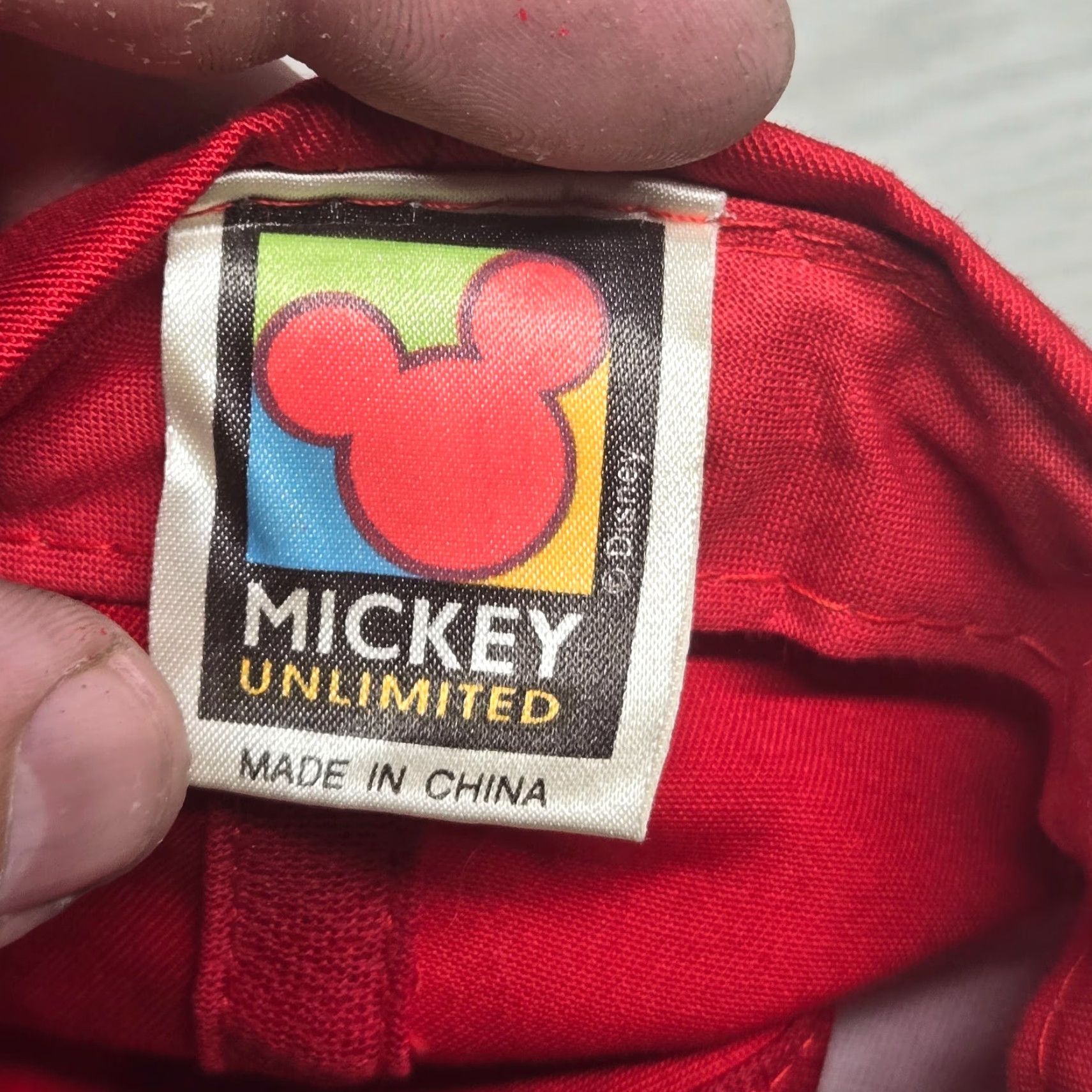 Disney Disney Adult’s Mickey Mouse Hat – Snap Back Baseball Cap Dad Hat Hat Men Red Cotton Adjustable Vintage: No (if must) Size ONE SIZE - 6 Thumbnail