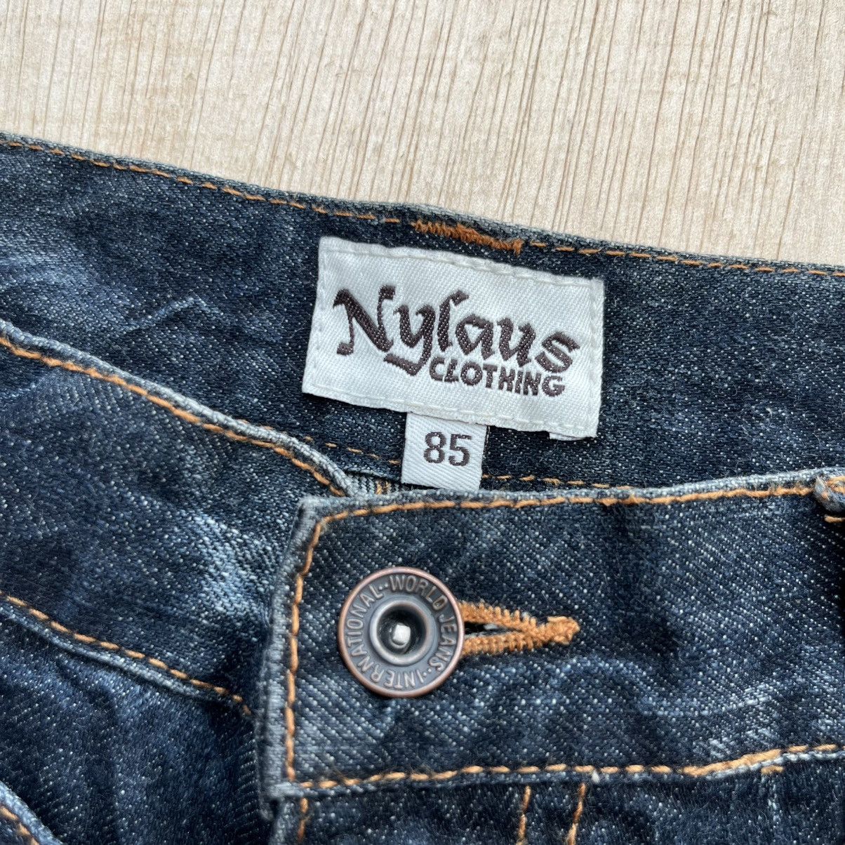 Japanese Brand NYLAUS CLOTHING DOUBLE WAIST DISTRESSED DENIM VINTAGE Size US 32 / EU 48 - 3 Thumbnail