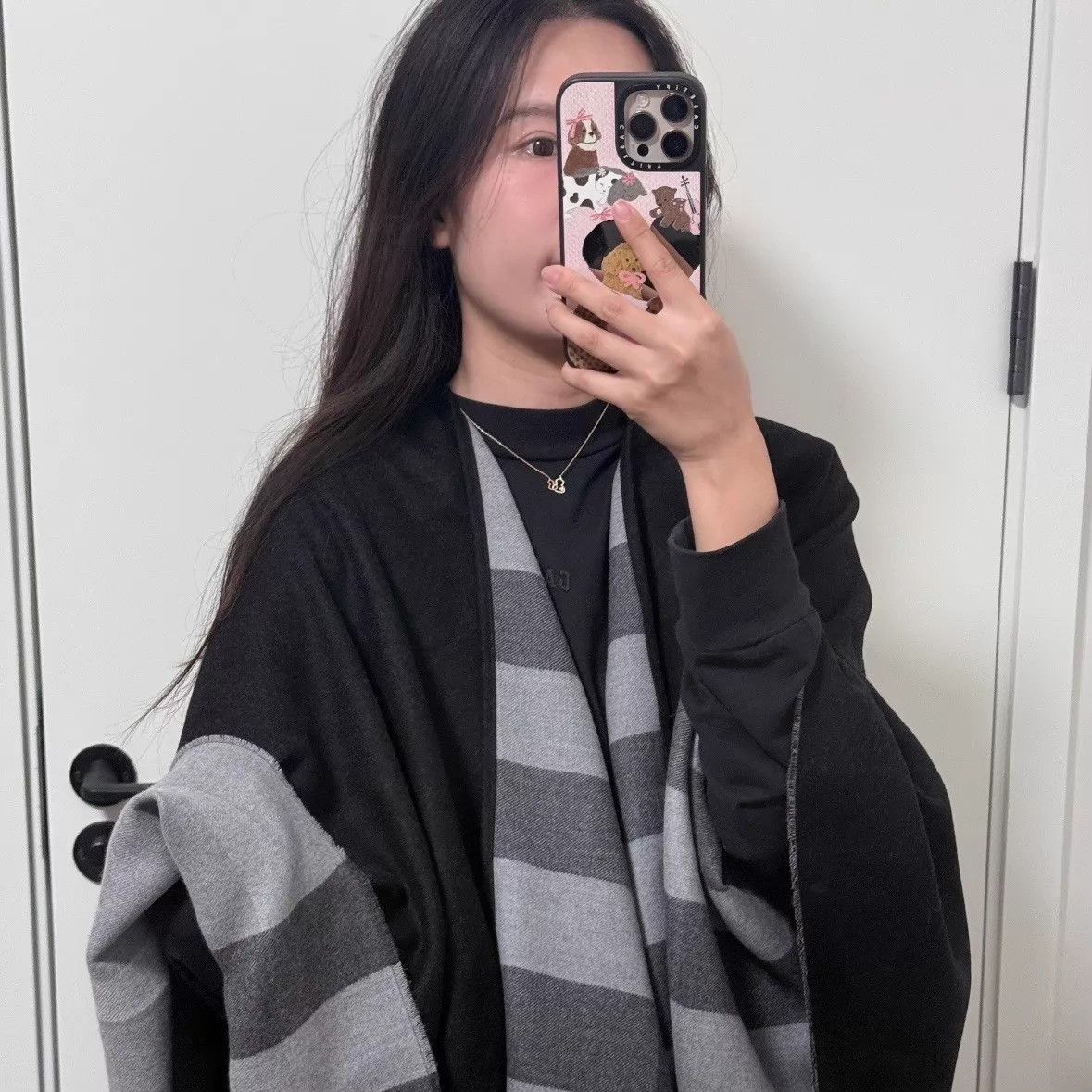 Burberry Burberry Wool Check Cape Shawl 140x140cm Flaws 2023 Size ONE SIZE - 8 Thumbnail