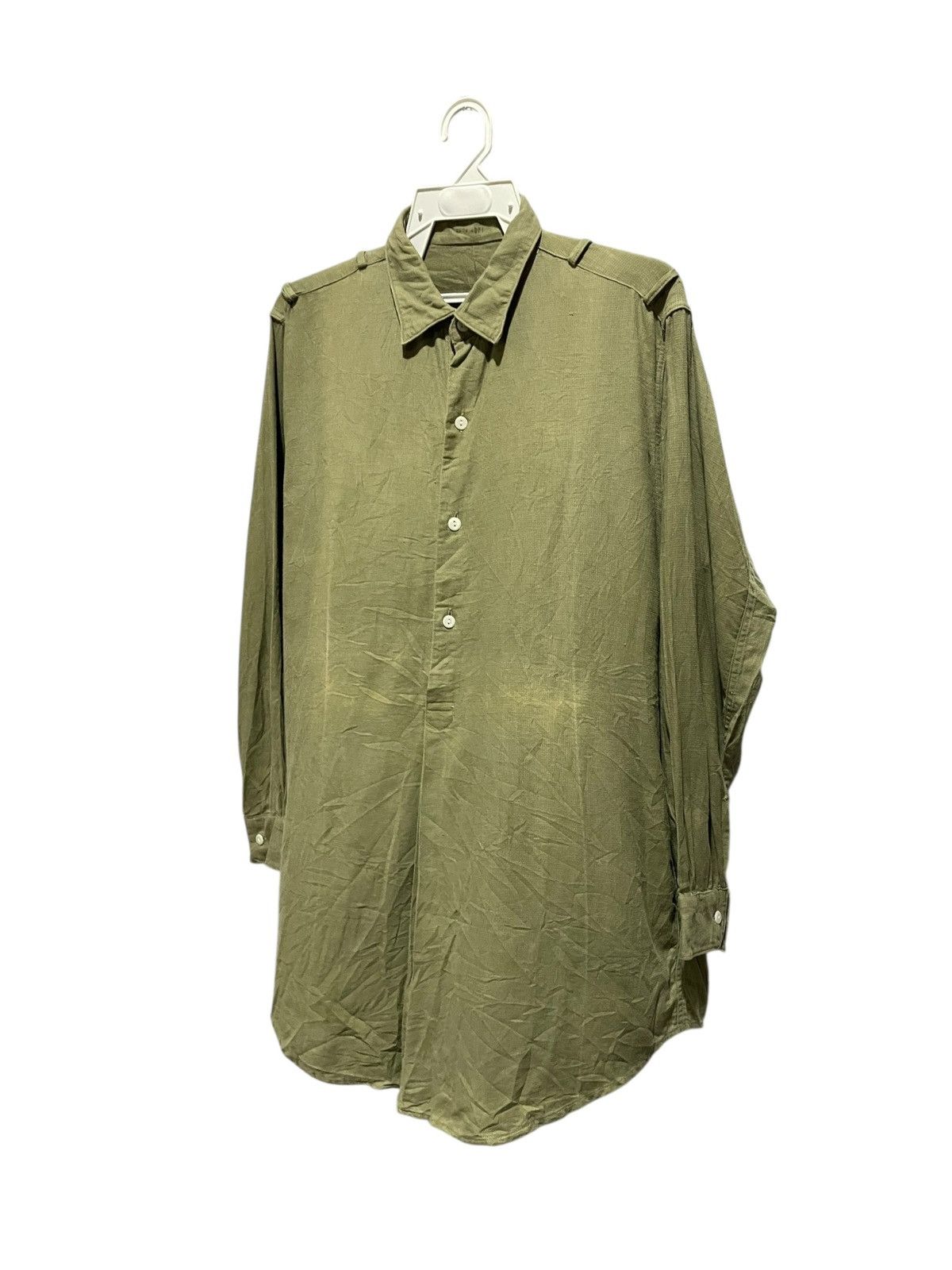 Orslow Very Rare 1960s Czech Republic Granpa Military Shirt Size US L / EU 52-54 / 3 - 9 Thumbnail