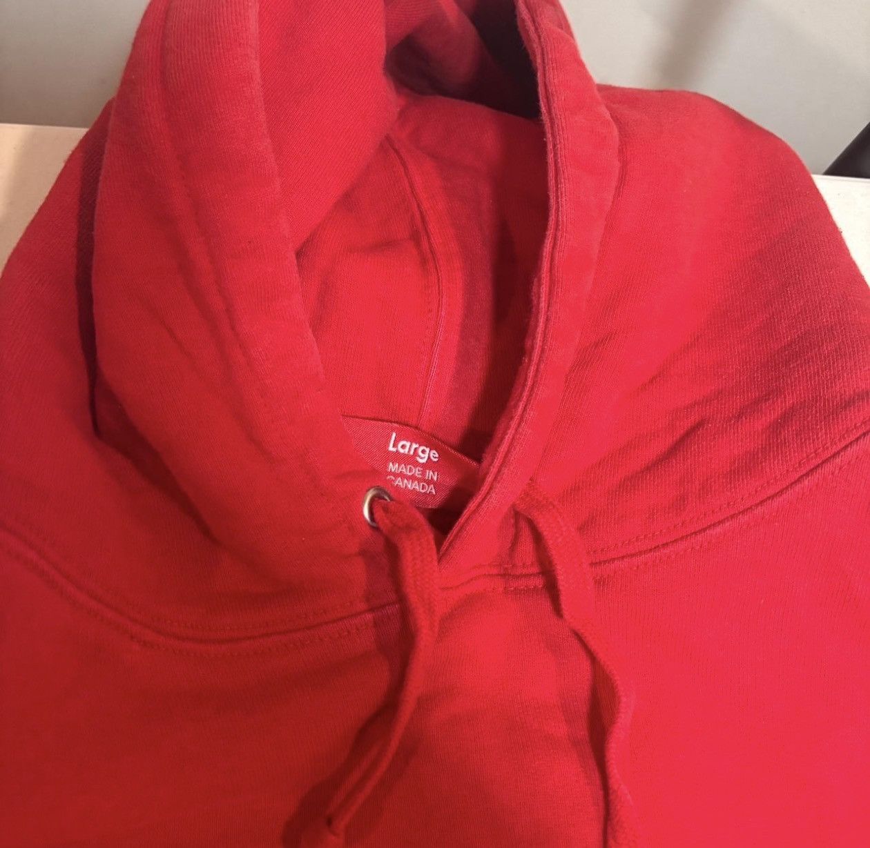 Supreme STOP CRYING RED HOODIE SUPREME Size US L / EU 52-54 / 3 - 3 Thumbnail