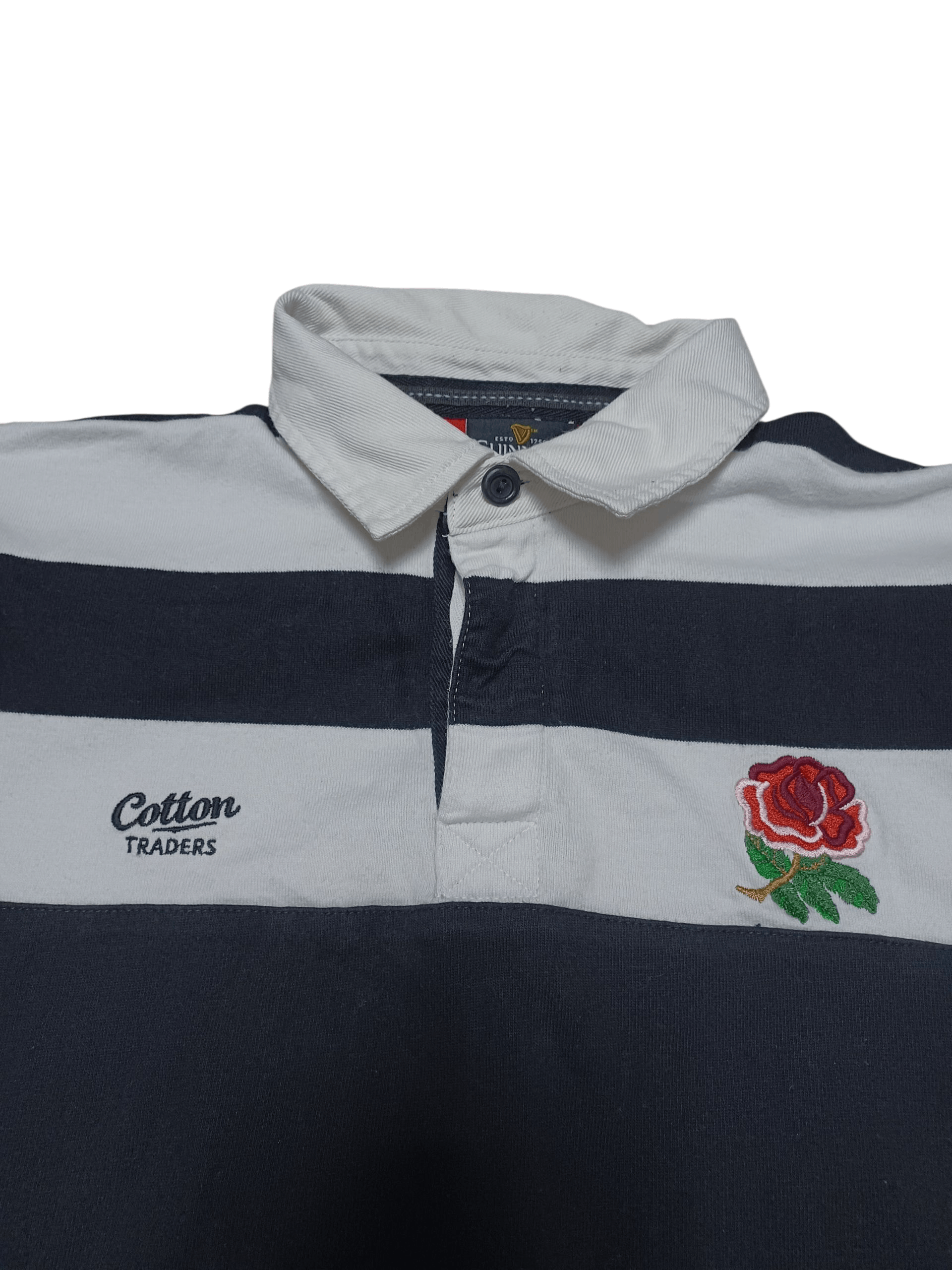 Cotton Traders GUINNESS ENGLAND RUGBY TEAM VINTAGE POLO SHIRT JERSEY Size US L / EU 52-54 / 3 - 3 Thumbnail