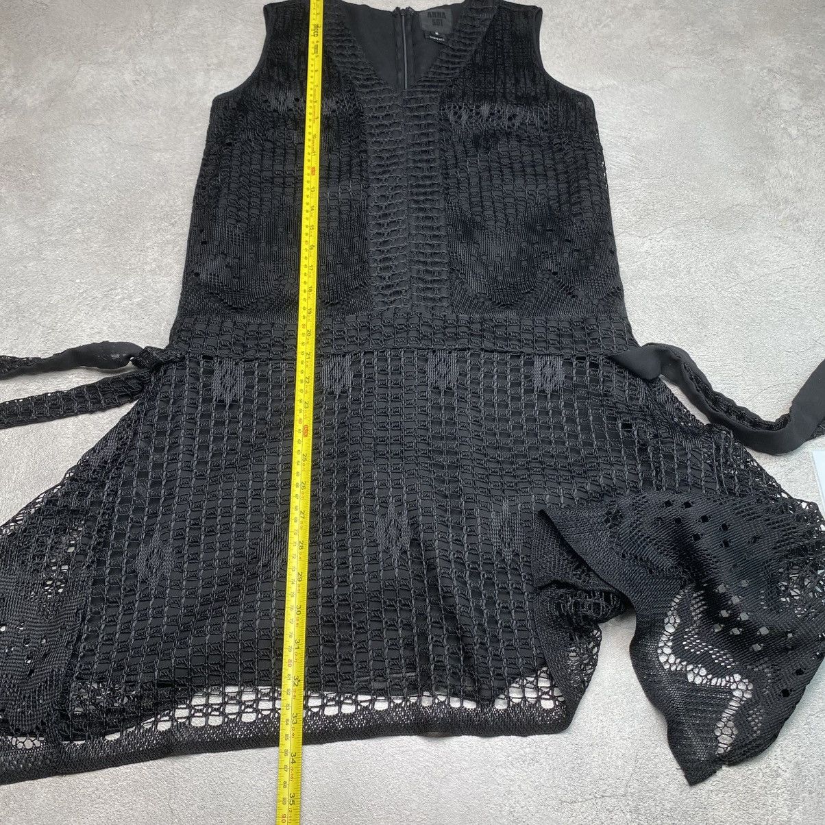 Anna Sui Anna Sui Black Lace Sleeveless Mini Dress Size XS / US 0-2 / IT 36-38 - 6 Thumbnail