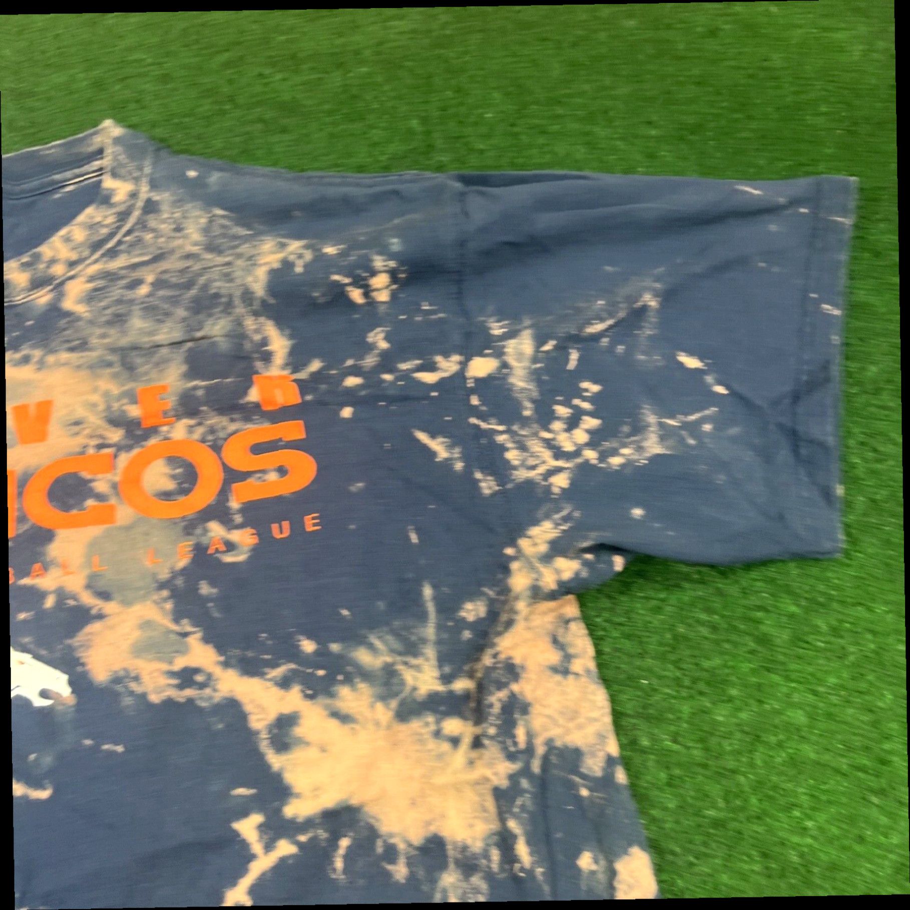 Vintage Men's Bleached Navy Blue Tee Shirt Denver Broncos Logo ~ MAJESTIC ~ XL Size US XL / EU 56 / 4 - 4 Thumbnail