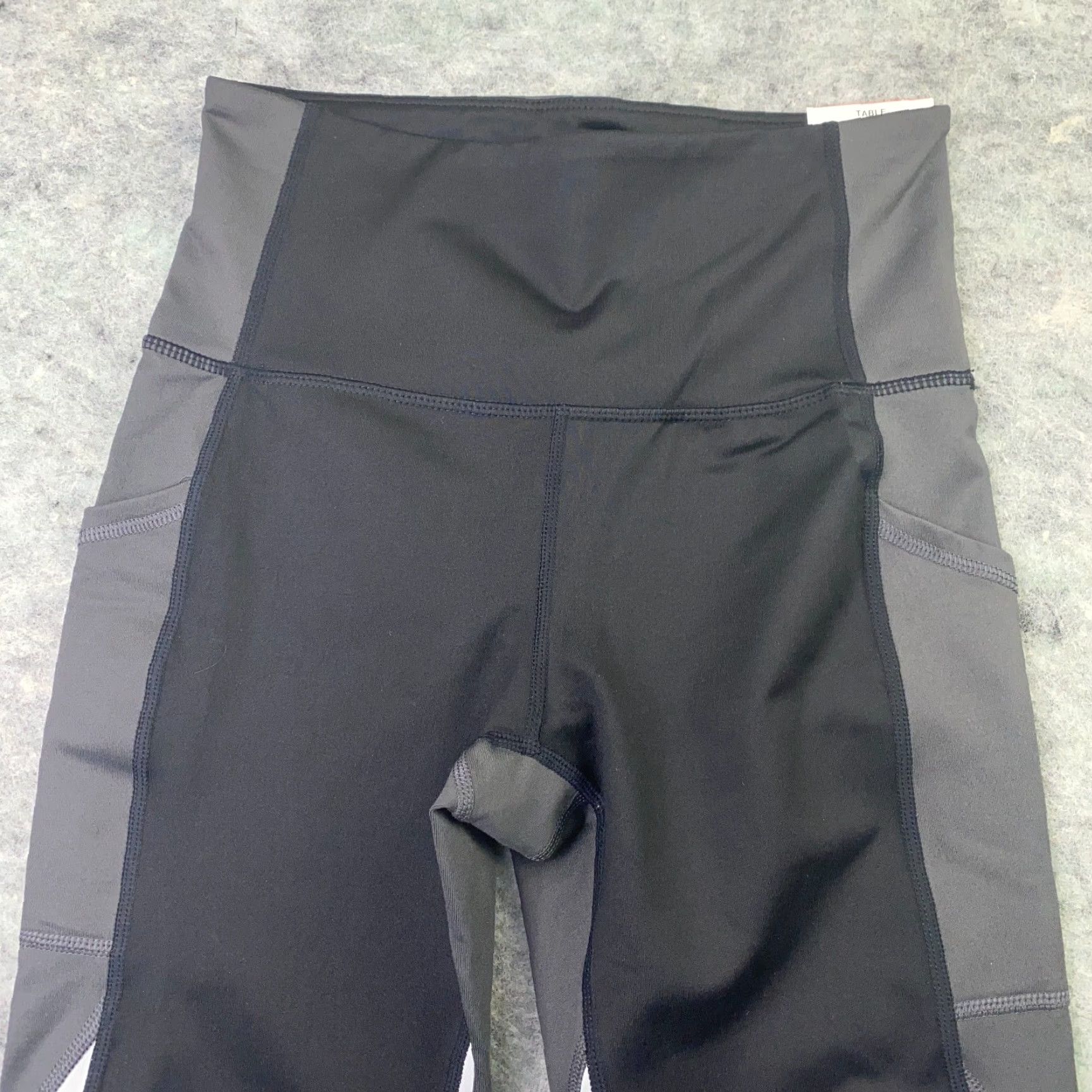 Vintage Ideology Womens Leggings XS Cropped Grey High Rise 7/8 Length With Pockets Sports Activewear Casual Size 26" / US 2 / IT 38 - 2 Thumbnail