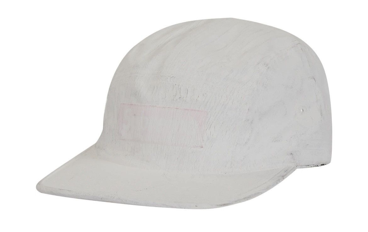 image of Mm6 Maison Margiela Painted Cap in White, Men's