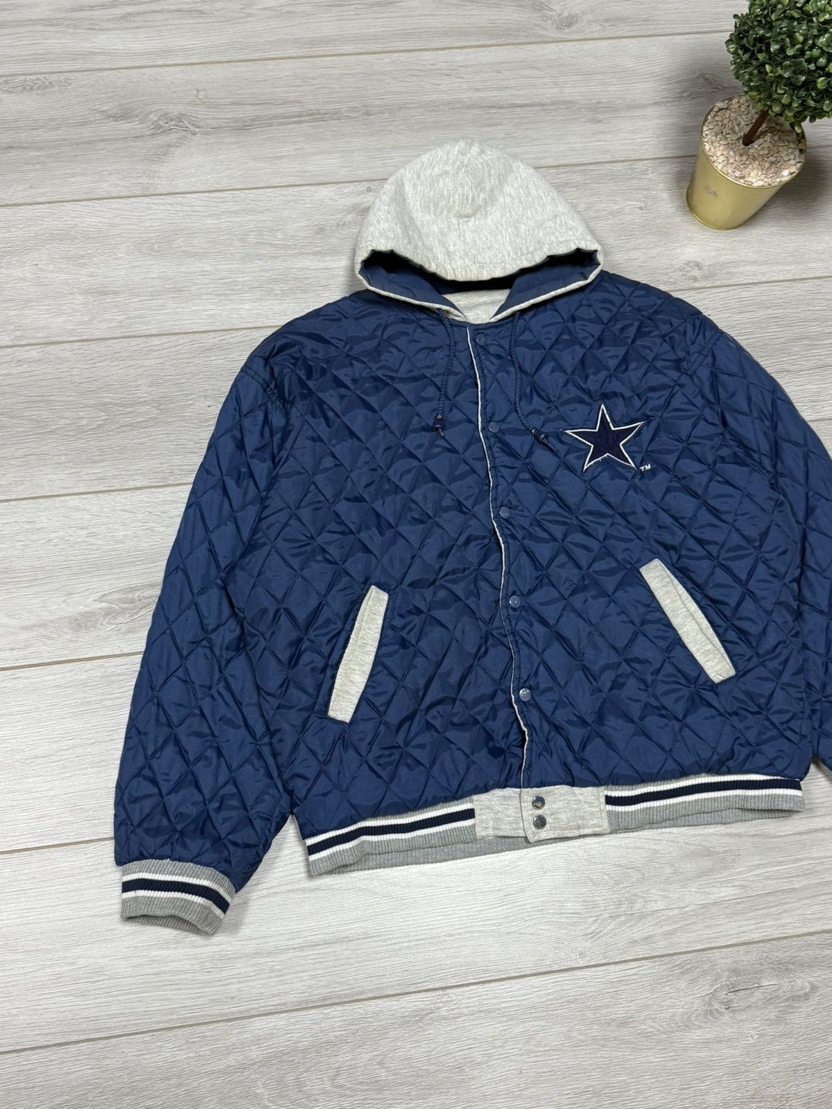 Logo 7 Vintage Dallas Cowboys double side Jacket bomber Size US XL / EU 56 / 4 - 4 Thumbnail
