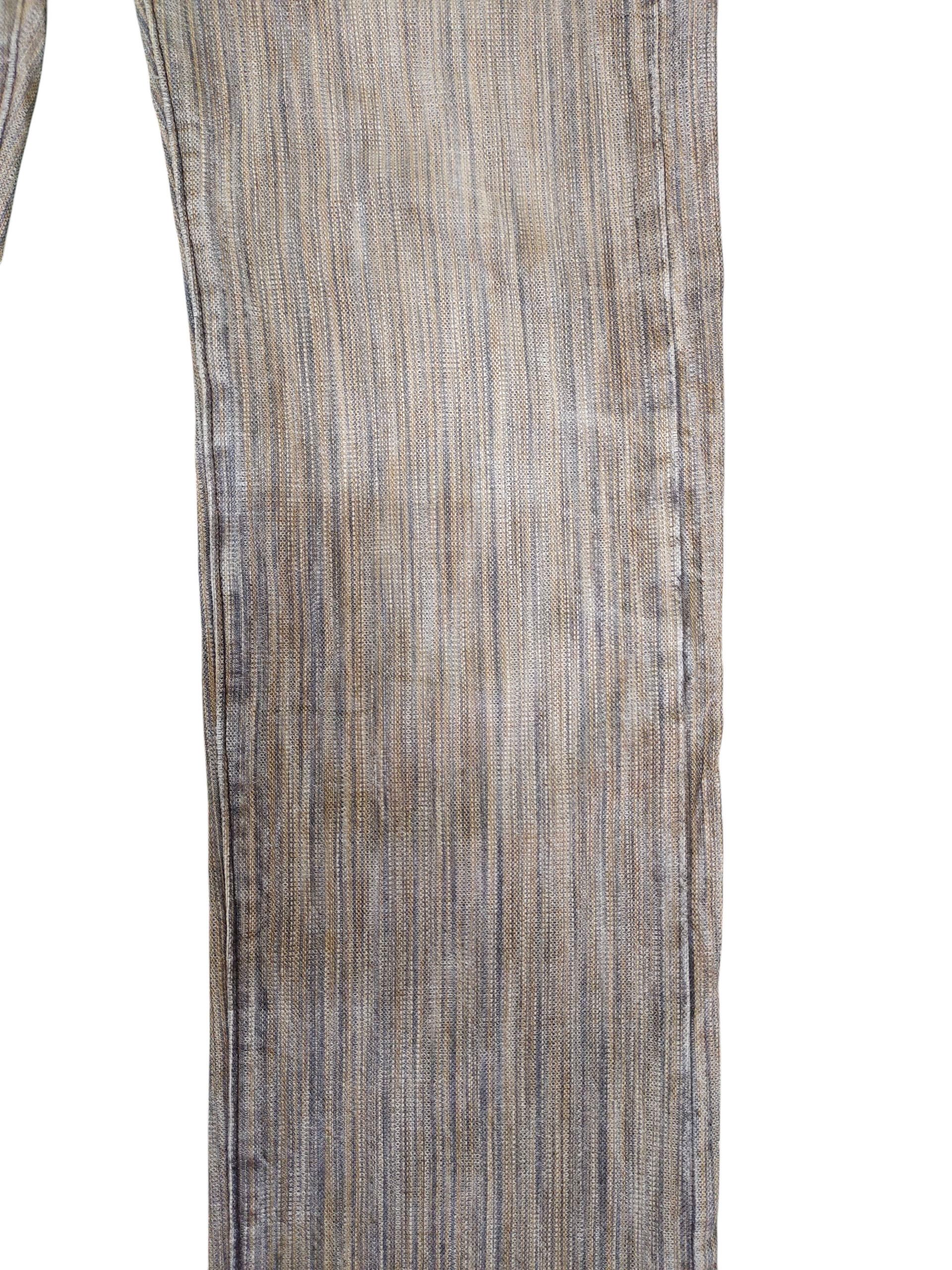 Comme des Garcons × Undercover Japanase Brand Wild Khakis Jeans - Rusty Striped Denim Size US 30 / EU 46 - 3 Thumbnail