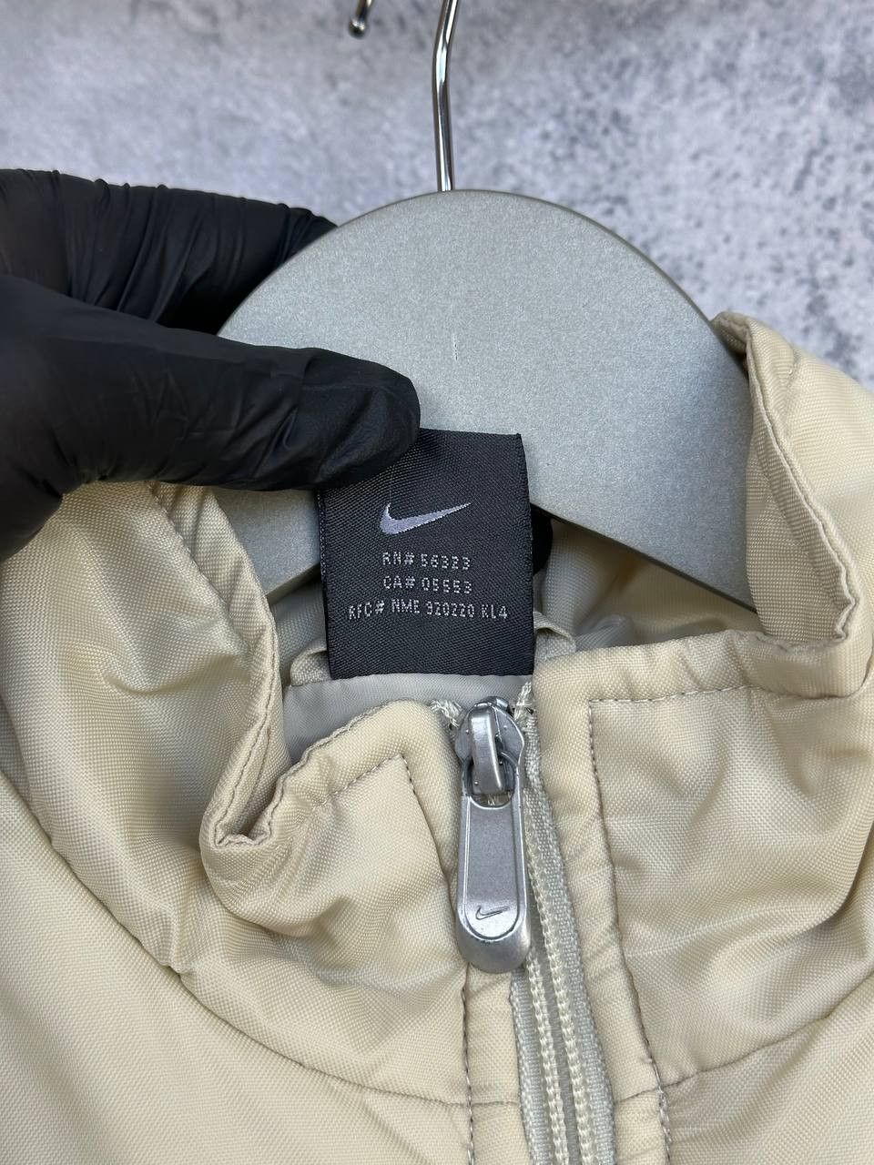 Nike Nike Y2K Puffer Padded Jacket Nylon Swoosh Cream Quilted Size M / US 6-8 / IT 42-44 - 11 Thumbnail