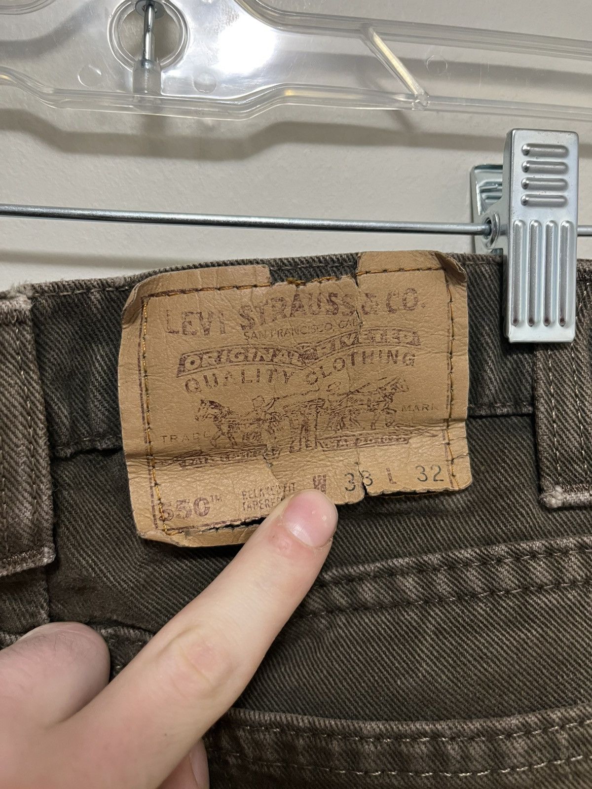 Levi's Vintage Levis 550 Orange tabs Size US 33 - 3 Thumbnail