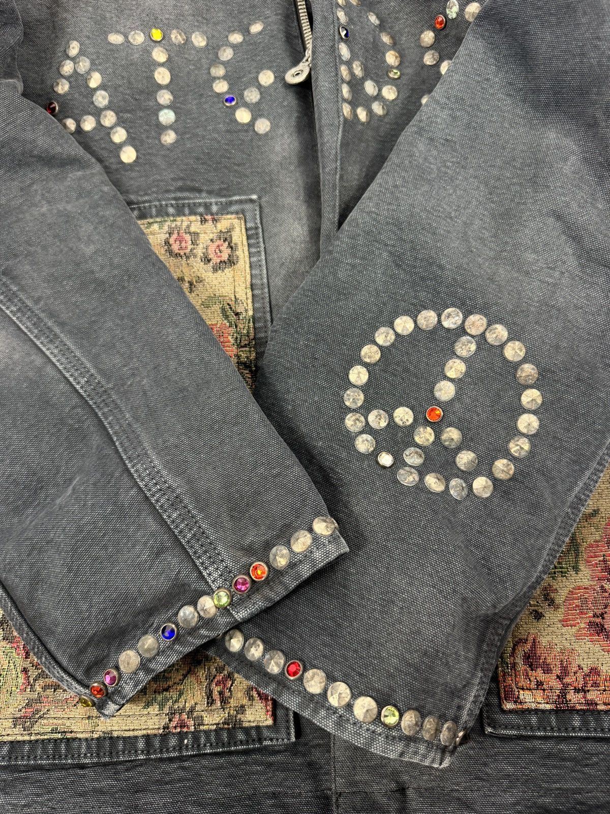 Satoshi Nakamoto LOGO EMBELLISHED OVERSIZED CANVAS JACKET Size US L / EU 52-54 / 3 - 4 Thumbnail