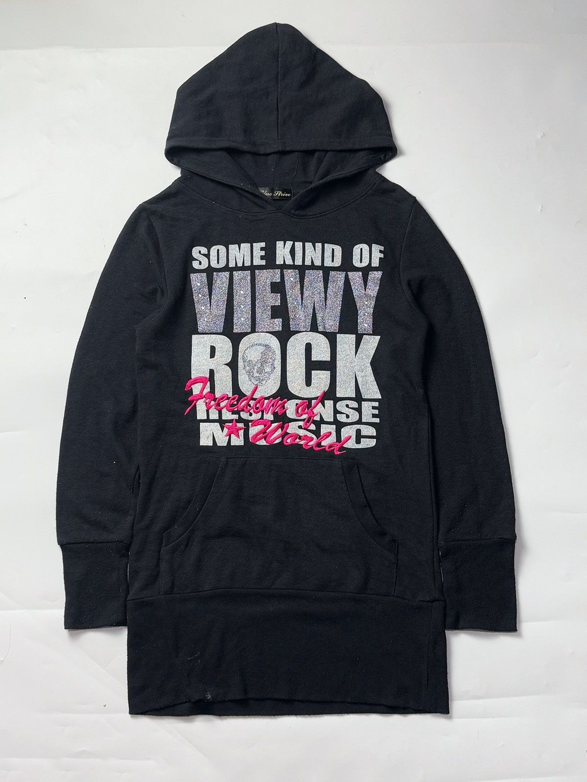 20471120 × Hysteric Glamour × Japanese Brand Japanese Poem Viewy Rock Skull Hoodie Blue Gtrive Size US S / EU 44-46 / 1 - 1 Thumbnail