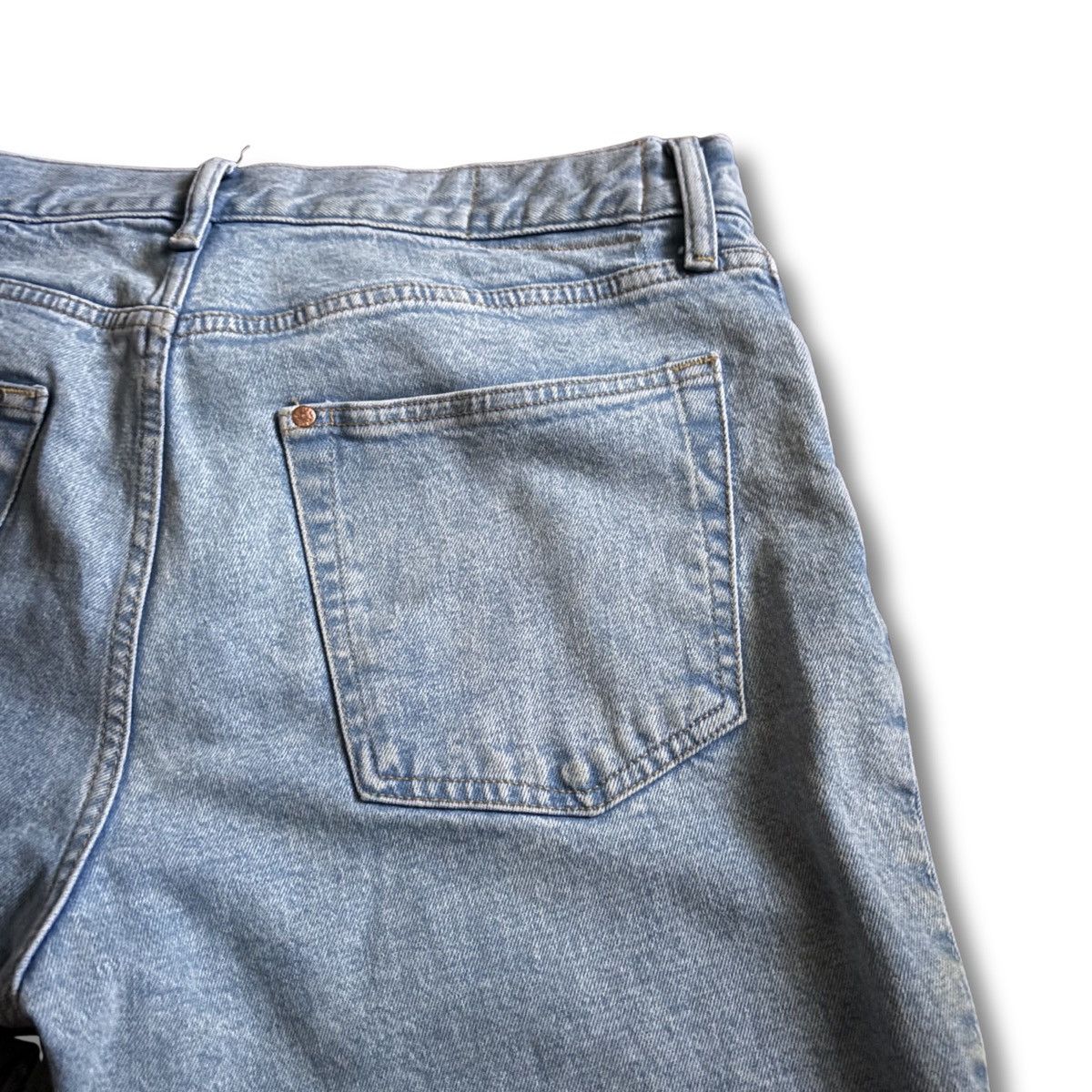 H&M Slim Fit Cropped 33X32 H & M Mens Denim Light Wash Jeans Size US 33 - 10 Thumbnail