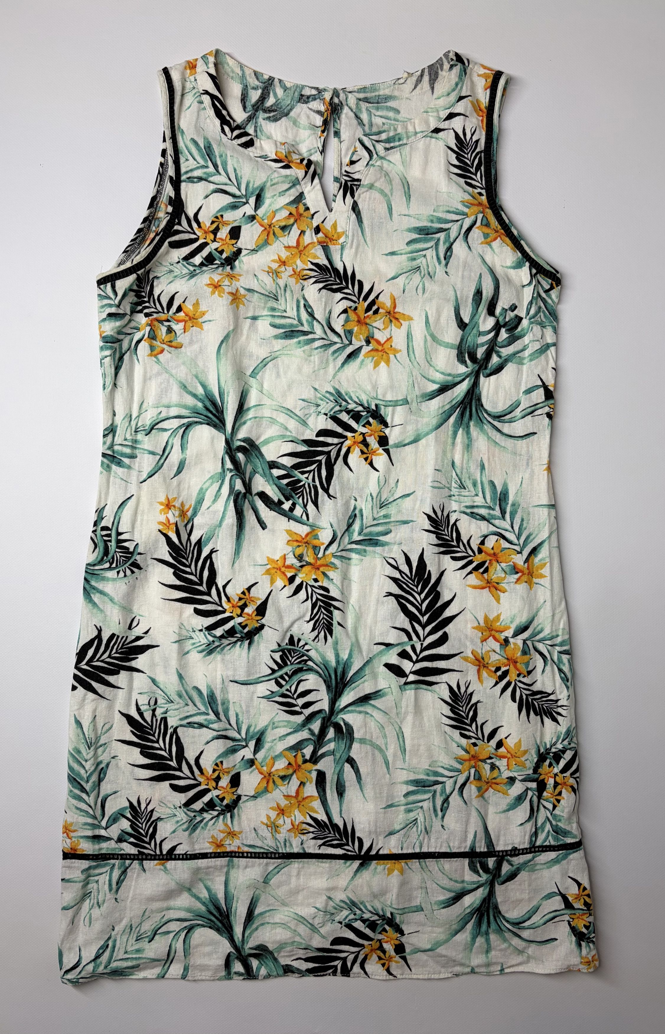 Vintage Vintage Printed Midi Dress Size L / US 10 / IT 46 - 1 Thumbnail